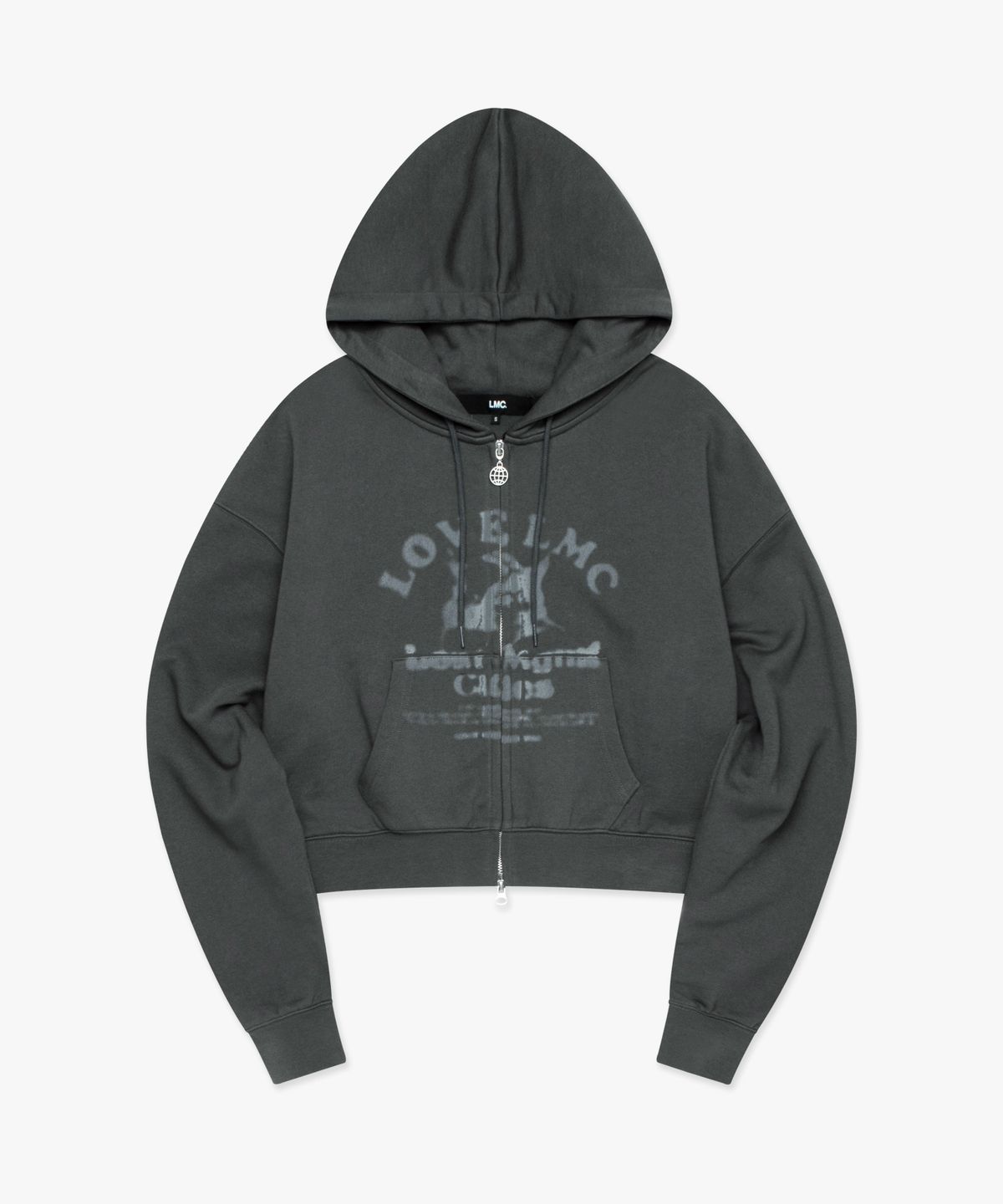 엘엠씨(LMC) WM LOVE ANGEL ZIP-UP HOODIE charcoal
