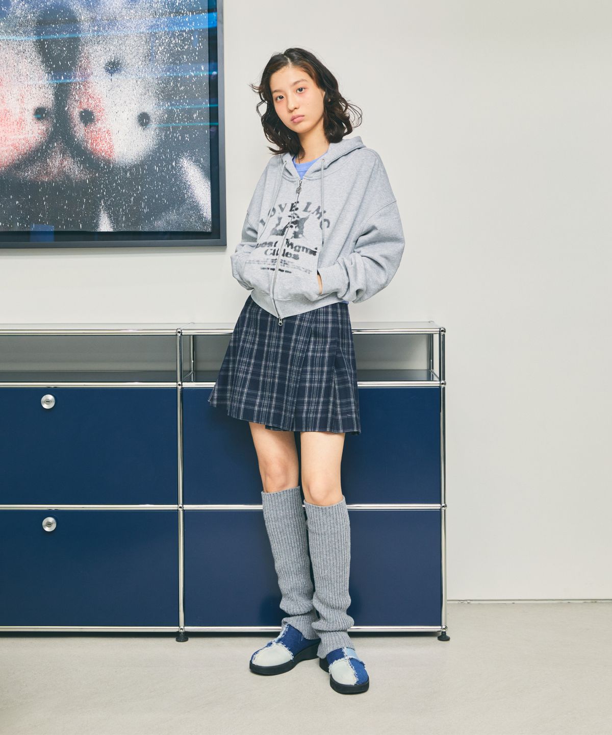 엘엠씨(LMC) WM LOVE ANGEL ZIP-UP HOODIE heather gray