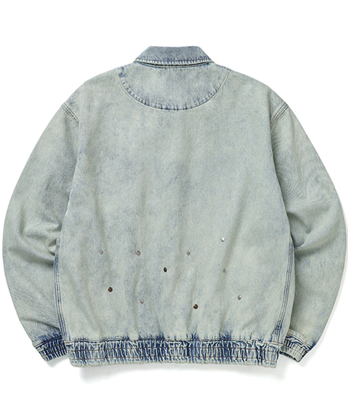 위캔더스(WKNDRS) STUDDED DENIM JACKET (L.DENIM)