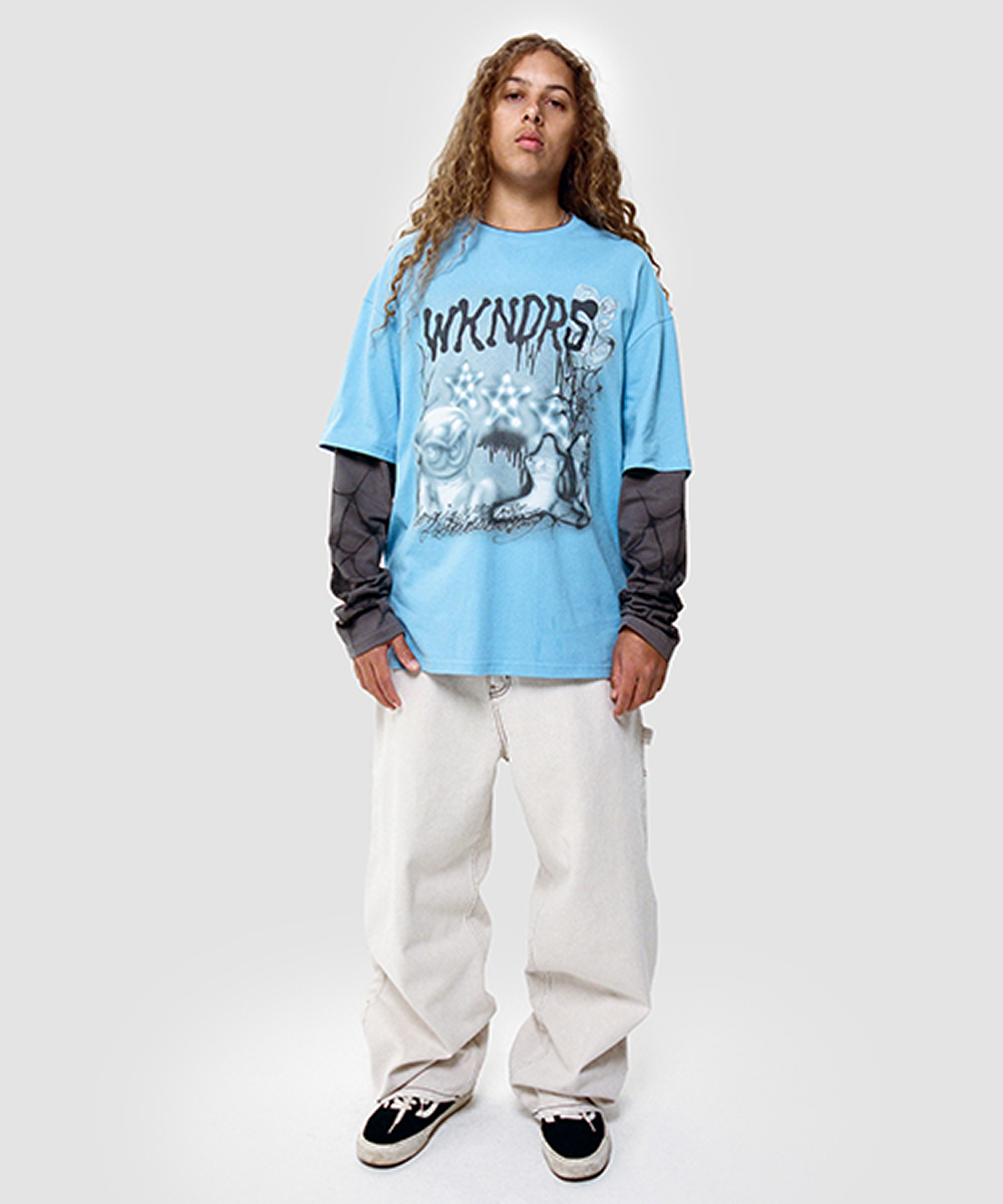 위캔더스(WKNDRS) DRAGGY WORK PANTS (IVORY)