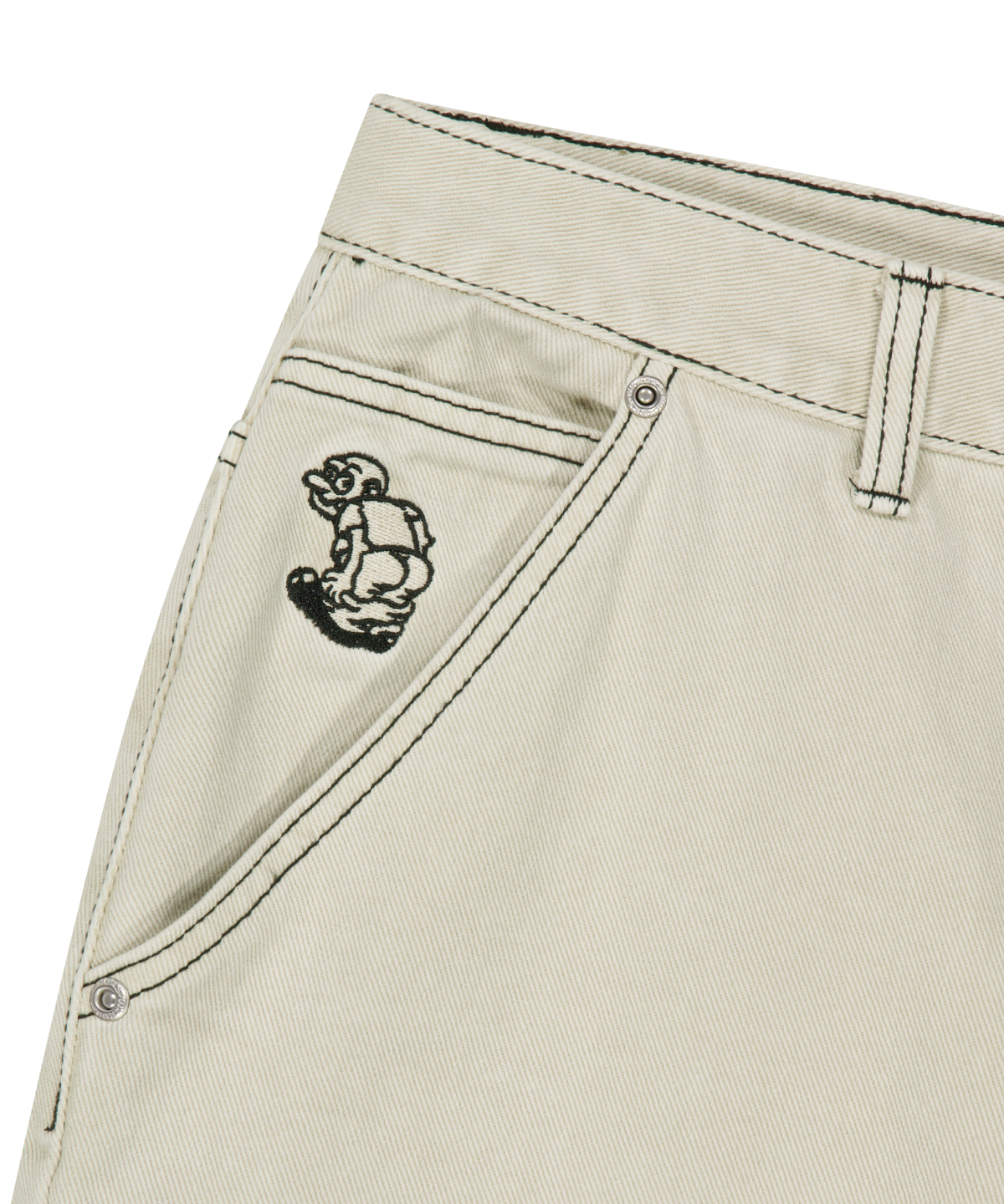 위캔더스(WKNDRS) DRAGGY WORK PANTS (IVORY)