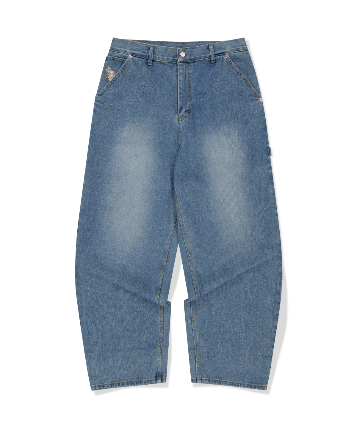 위캔더스(WKNDRS) DRAGGY WORK PANTS (DENIM)
