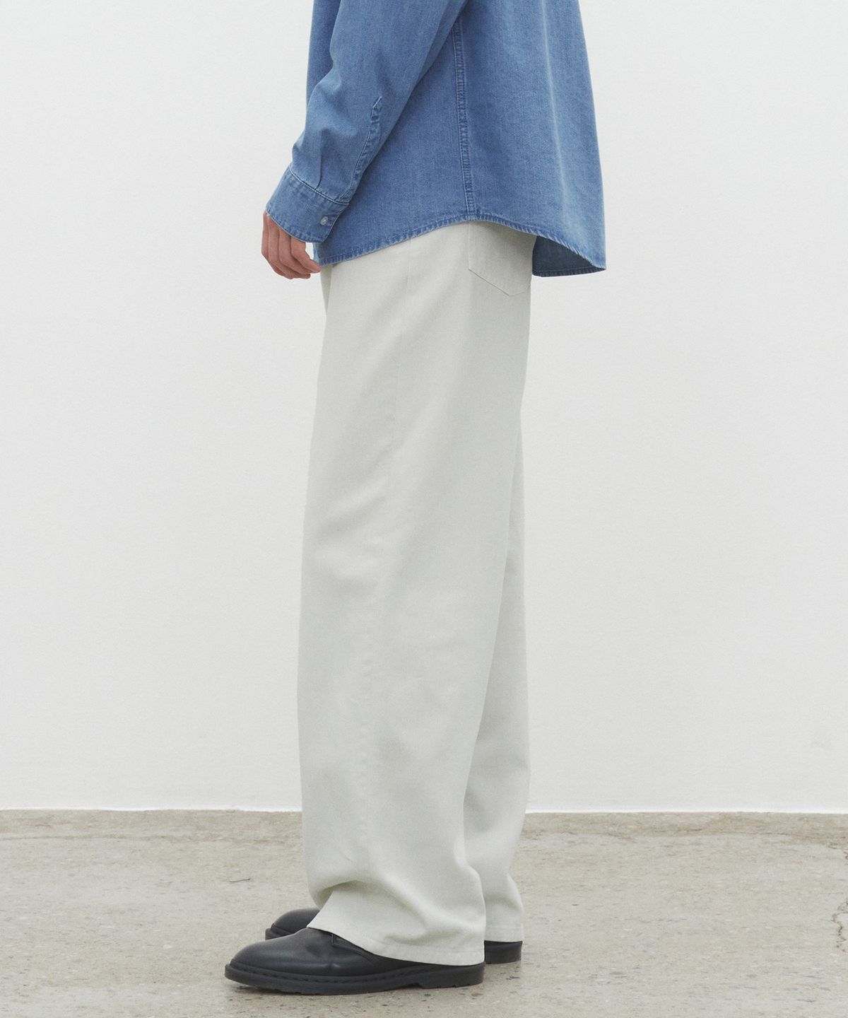 데케트(DECET) Mid Rise Wide Jeans DCPT027LightGray