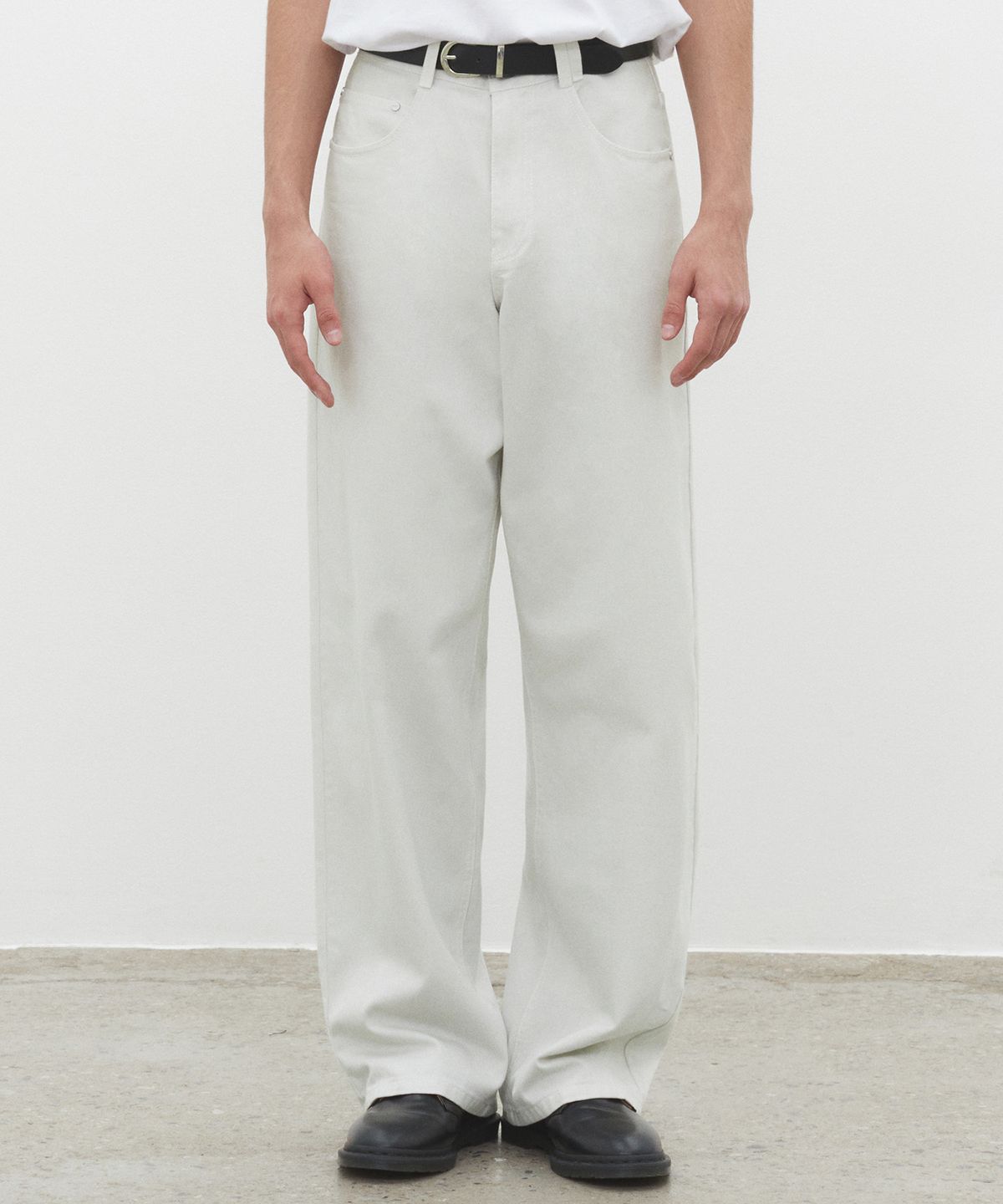 데케트(DECET) Mid Rise Wide Jeans DCPT027LightGray