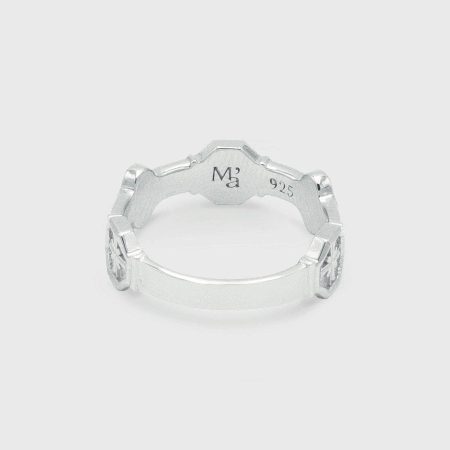 MUSEE.ART】正規品◇Cross angle flower miss ring◇送料無料
