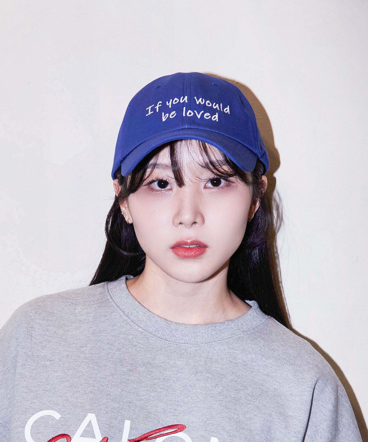 칼론(CALONE) If you would be loved 코튼 볼캡 블루