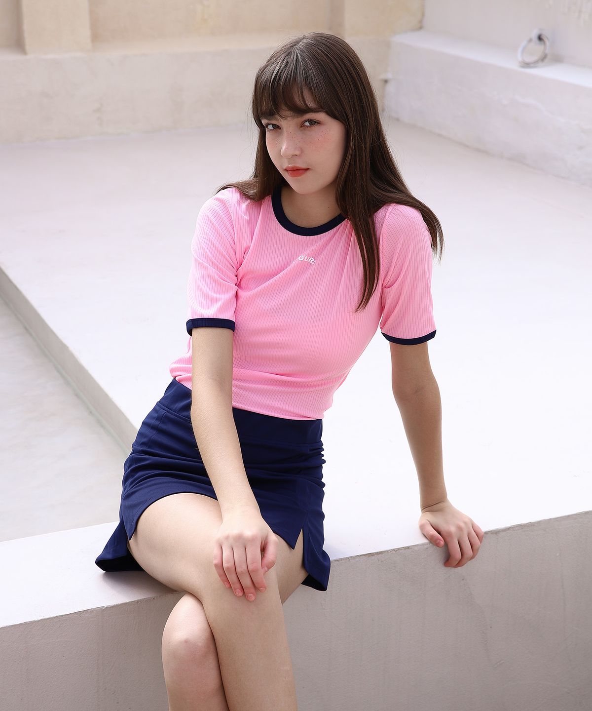 파이브아워스(5HOURS) TOUR SLIT SKORT_NAVY