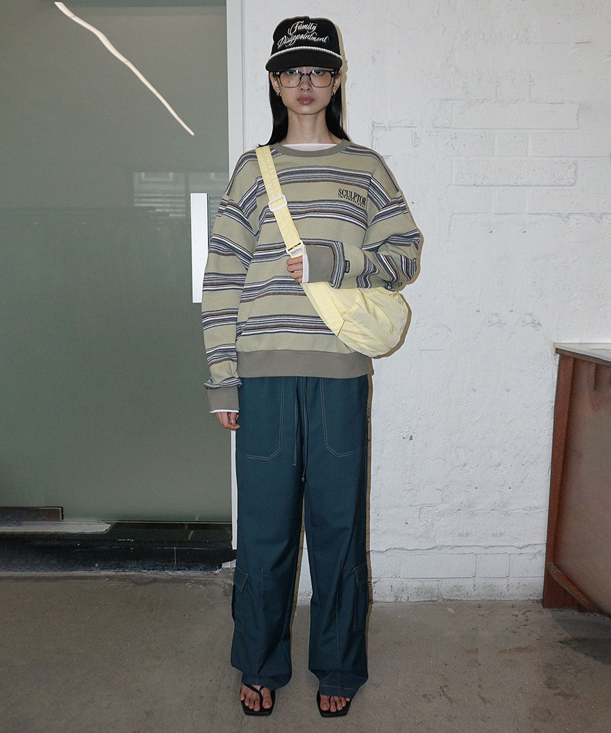 스컬프터(SCULPTOR) Stitch Detail Carpenter Pants Teal