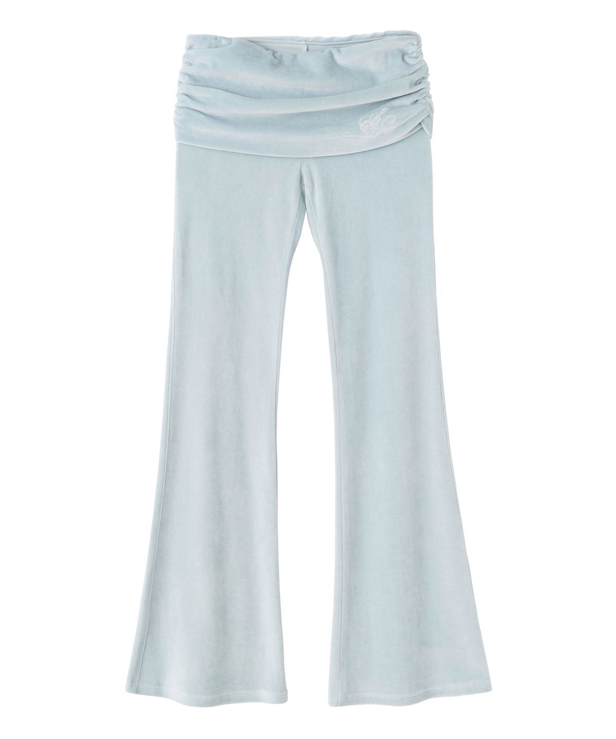 스컬프터(SCULPTOR) Velour Shirring Lowrise Pants Baby Blue