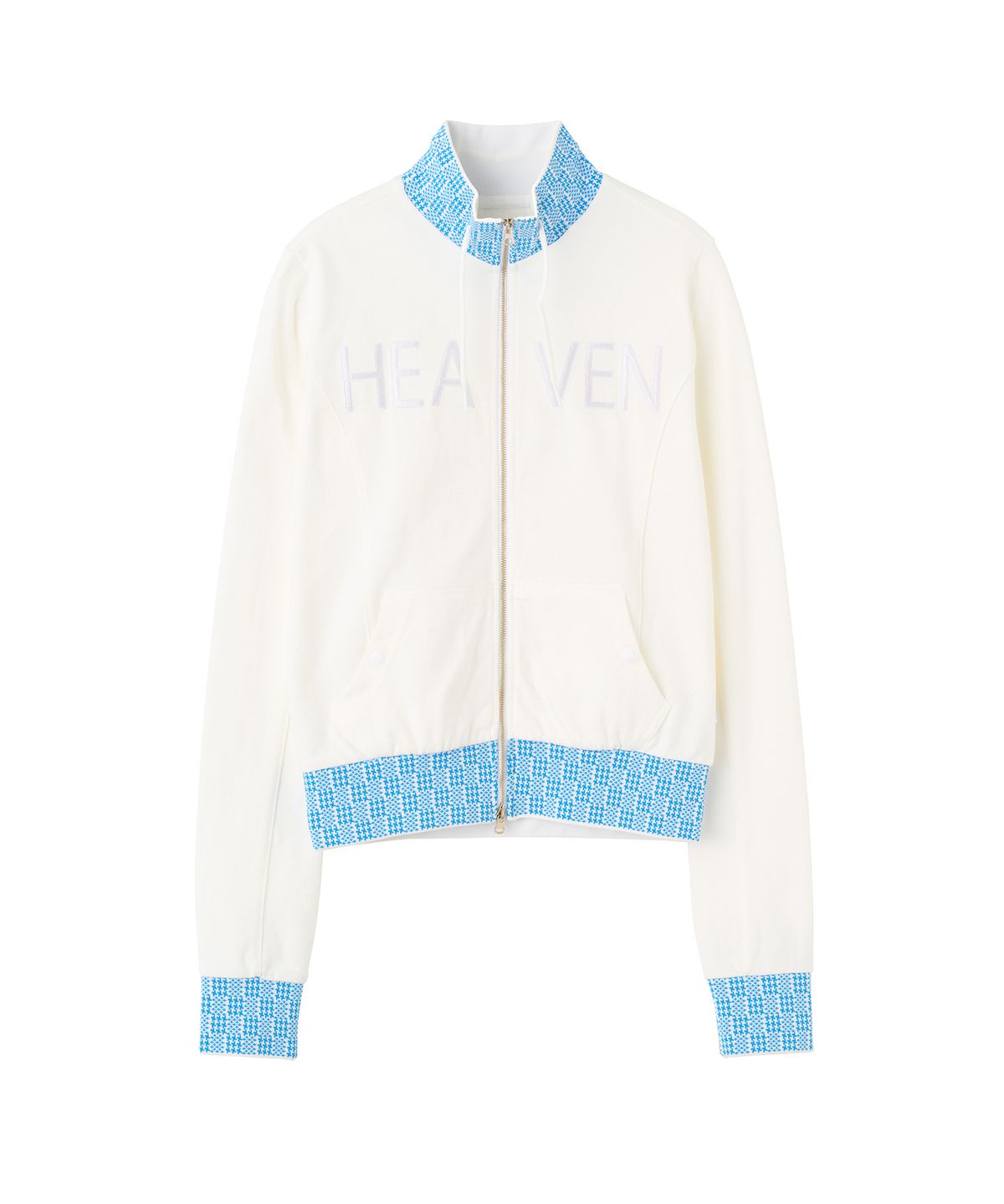 스컬프터(SCULPTOR) Heavenly Gingham Track Jacket White