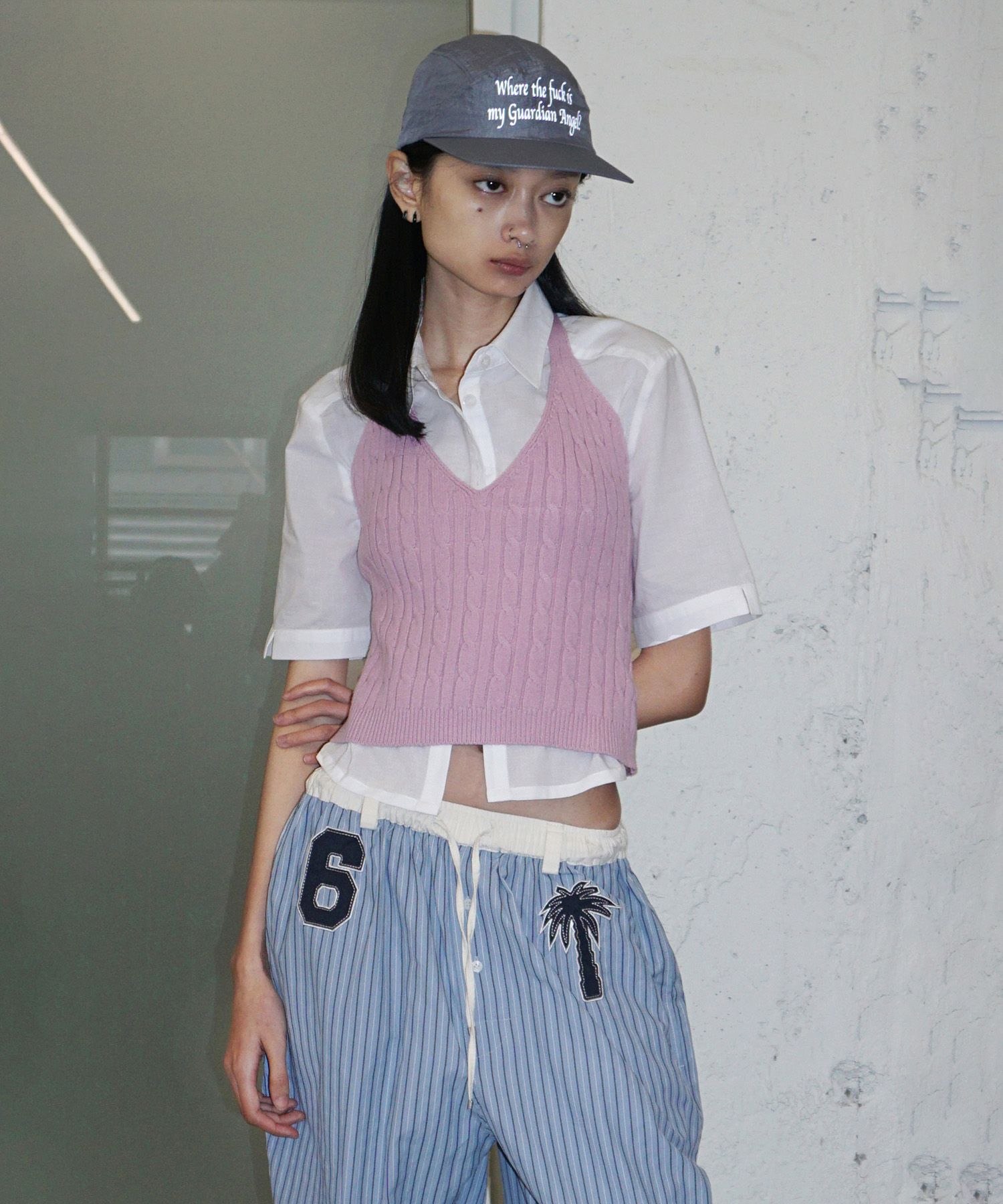 ★SCULPTOR★ Guardian Angel Nylon Camp Cap Gray SC24S604GY Guardian Angel Nylon Camp Cap Gray – Sculptor