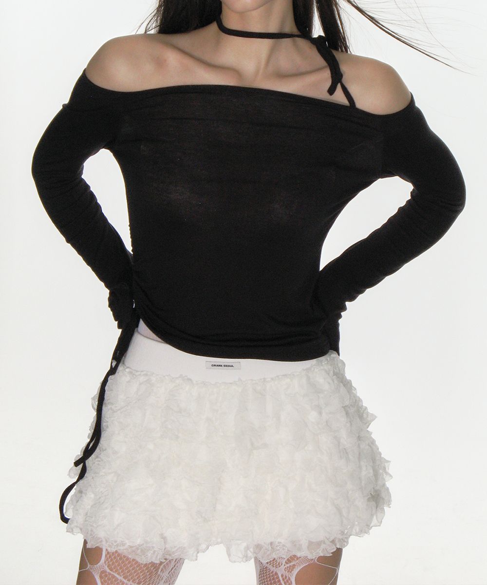 MUSINSA | CRANK Cancan frill mini skirt_ivory