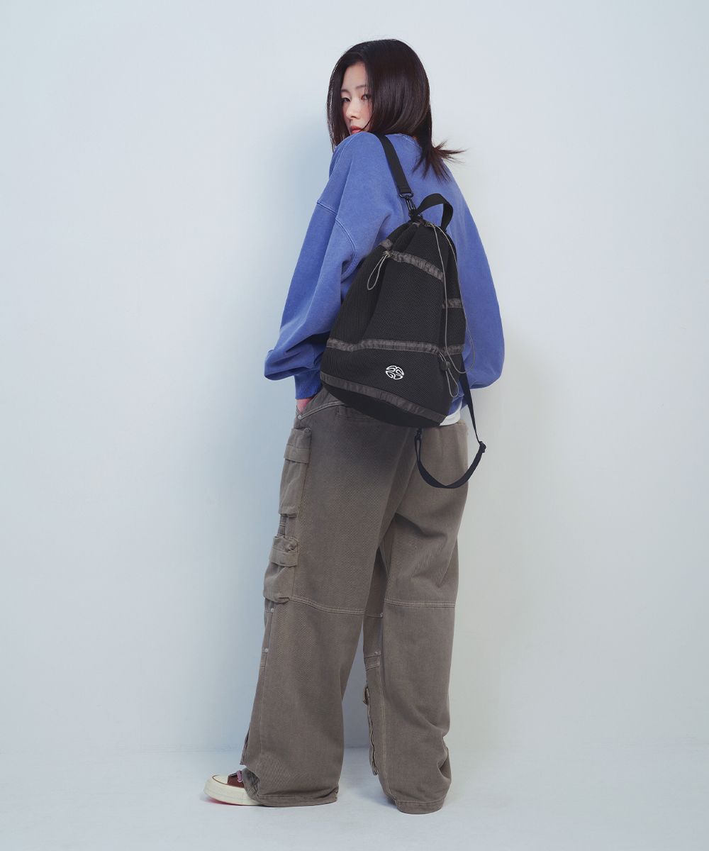 【mahagrid】24SS★ AIR MESH GYM SACK MUSINSA | MAHAGRID AIR MESH GYM SACK BLACK(MG2ESMAB52A)