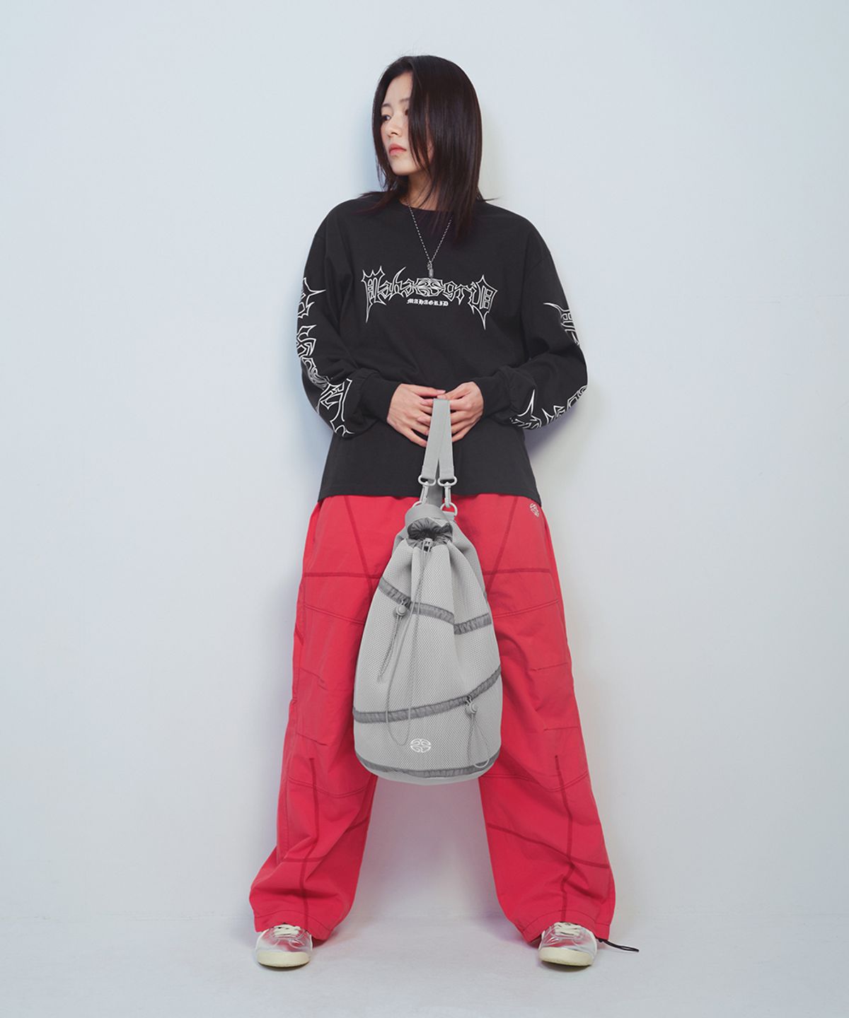 마하그리드(MAHAGRID) AIR MESH GYM SACK GREY(MG2ESMAB52A)