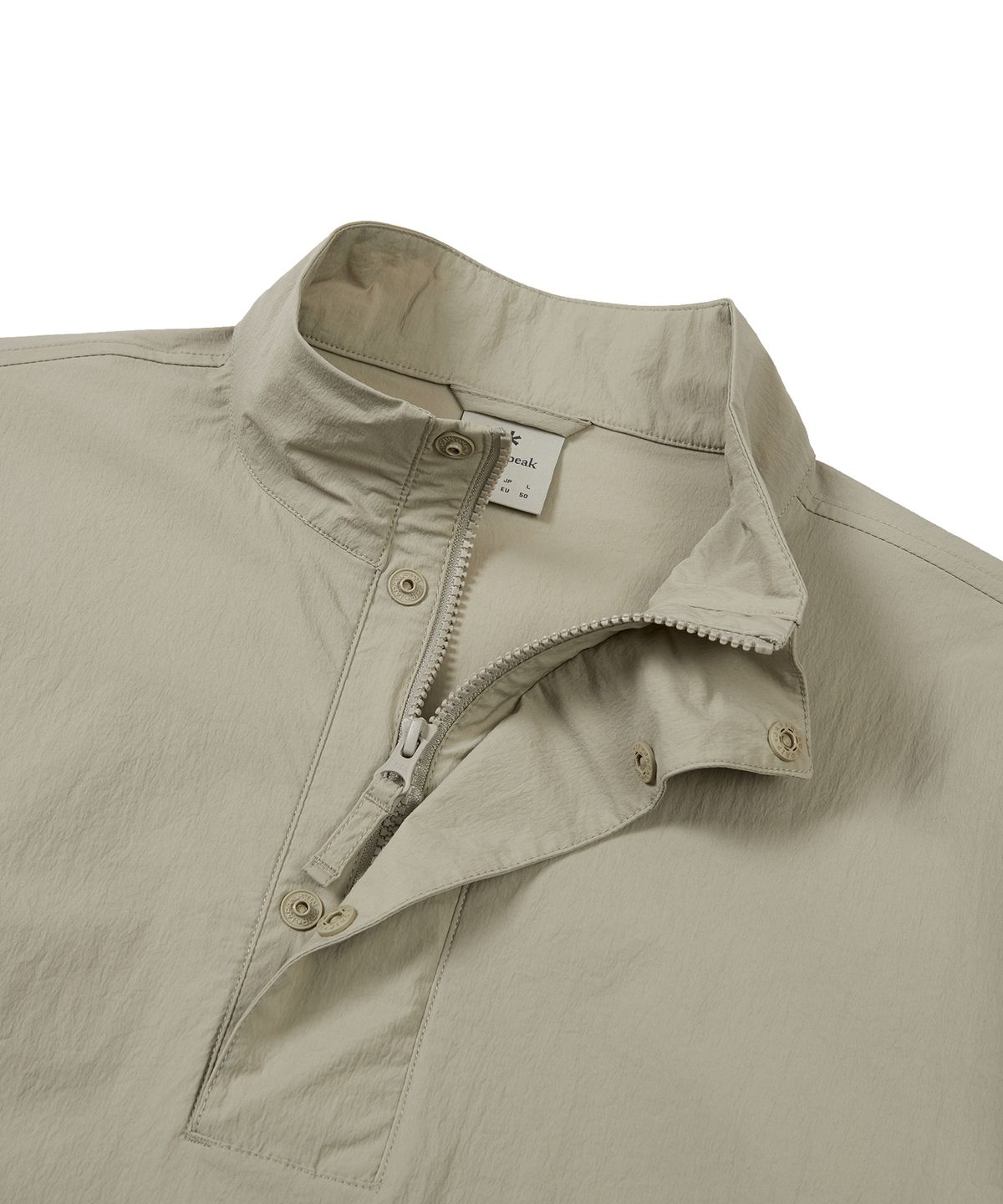 스노우피크 어패럴(SNOWPEAK APPAREL) 루트 스탠드넥 아노락 Beige (S24MMRAN60)