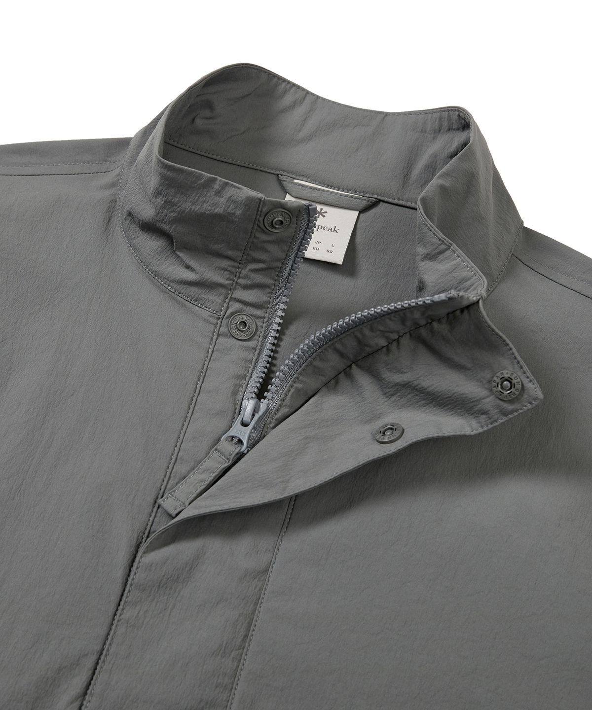 스노우피크 어패럴(SNOWPEAK APPAREL) 루트 스탠드넥 아노락 Dark Gray (S24MMRAN60)