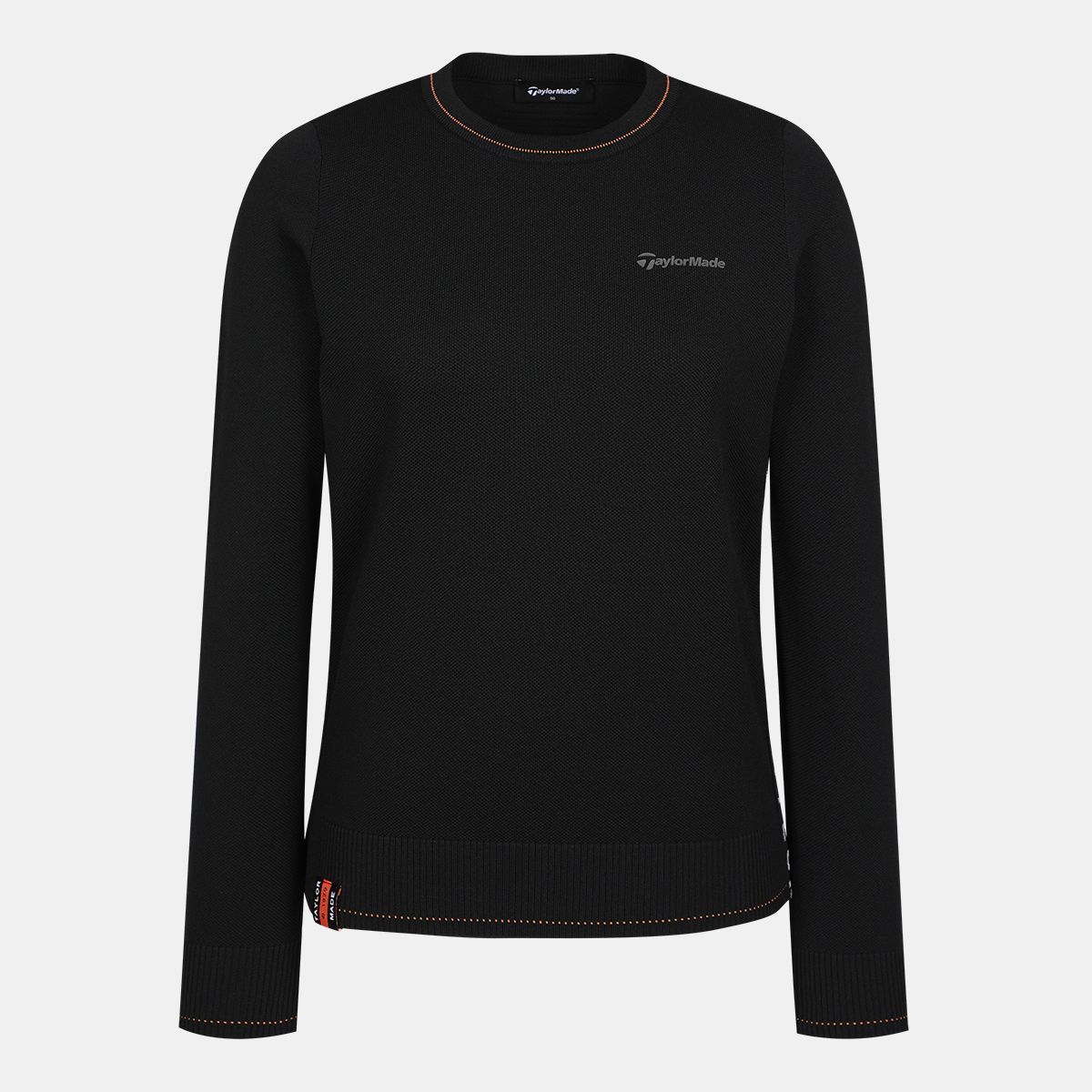 테일러메이드 어패럴(TAYLORMADE APPAREL) 여성 로고 테잎 라운드 니트 TSN-51HG21-199
