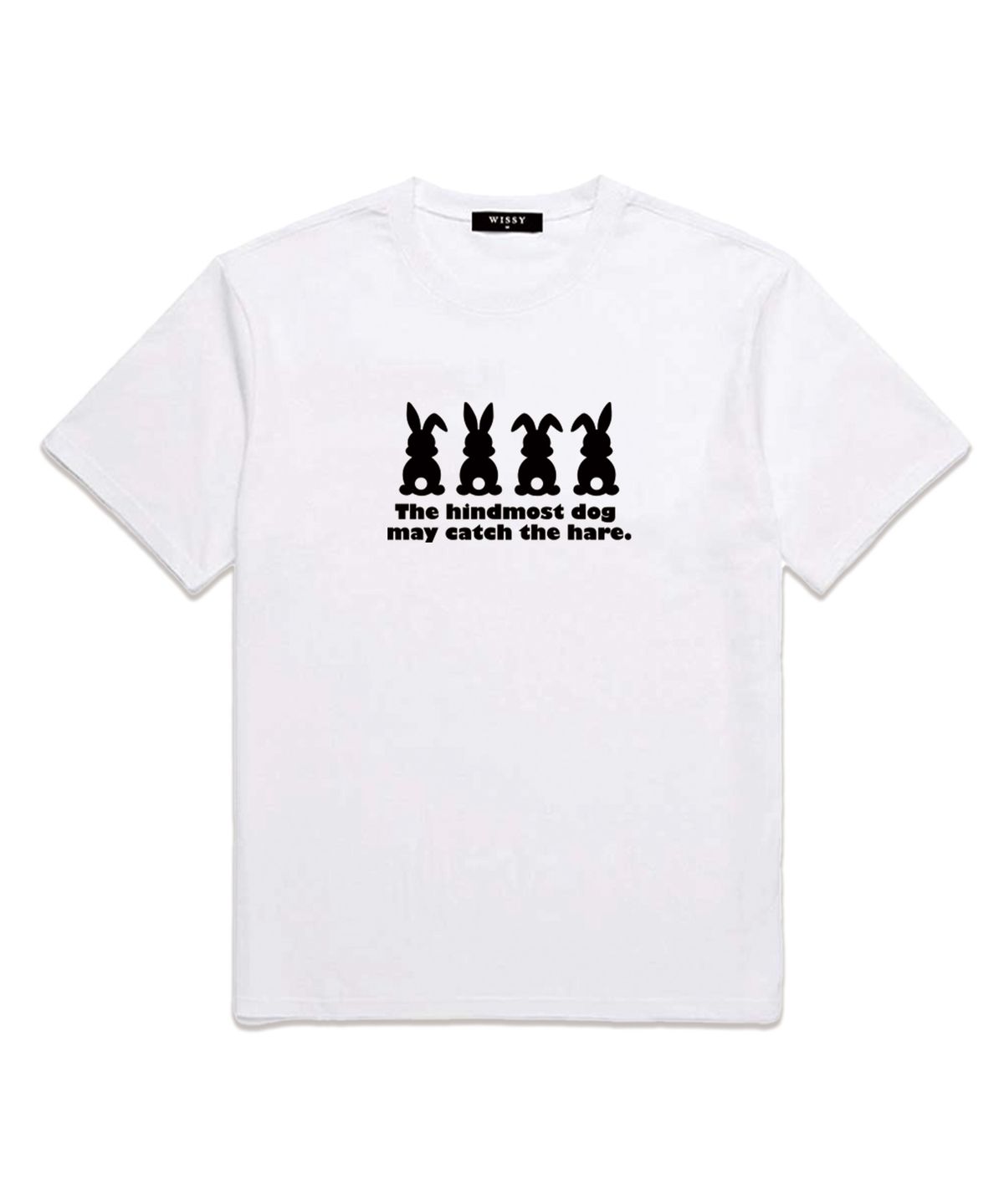 위씨(WISSY) Rabbit Logo 반팔티셔츠 (WS021) 화이트