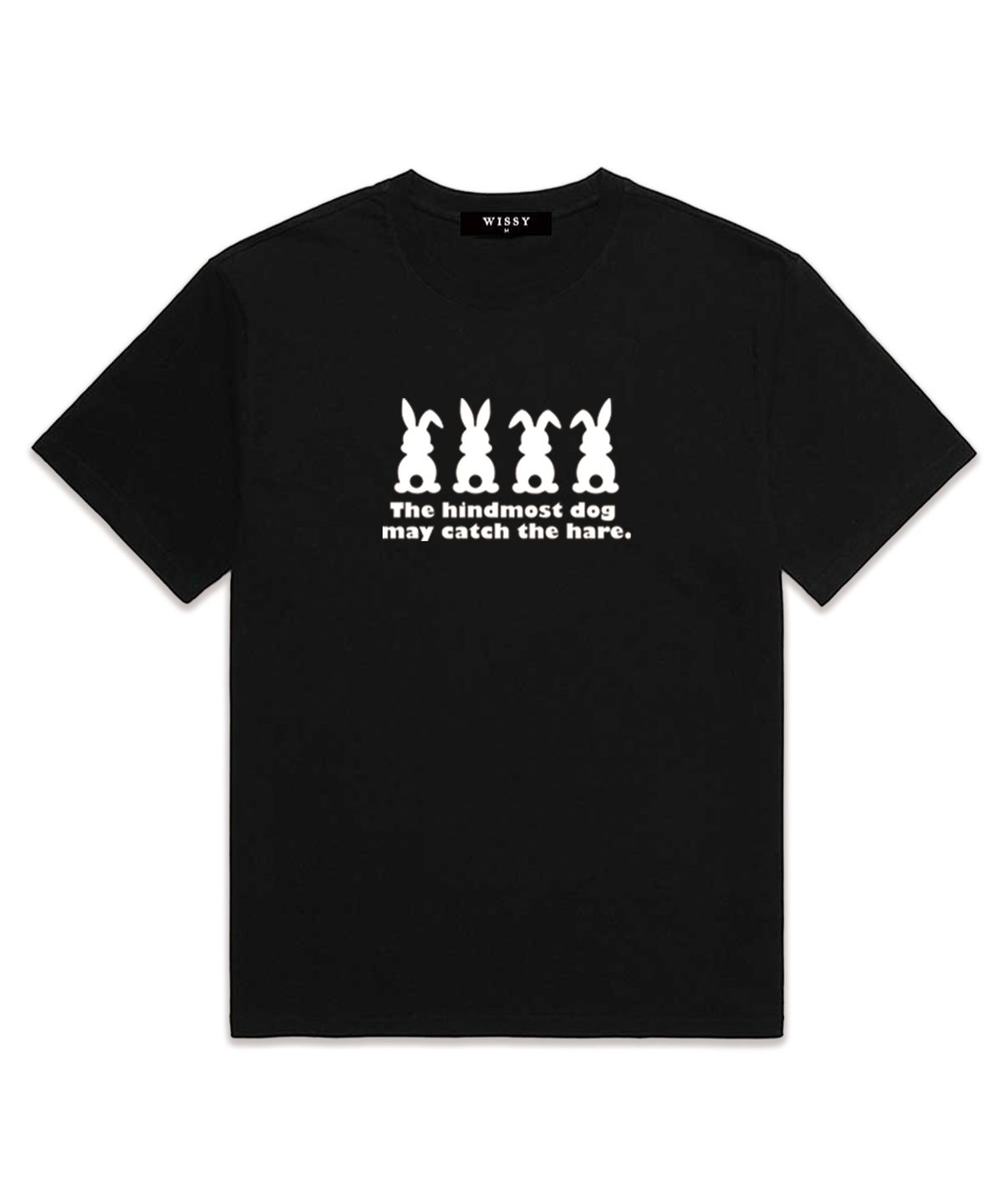 위씨(WISSY) Rabbit Logo 반팔티셔츠 (WS021) 블랙