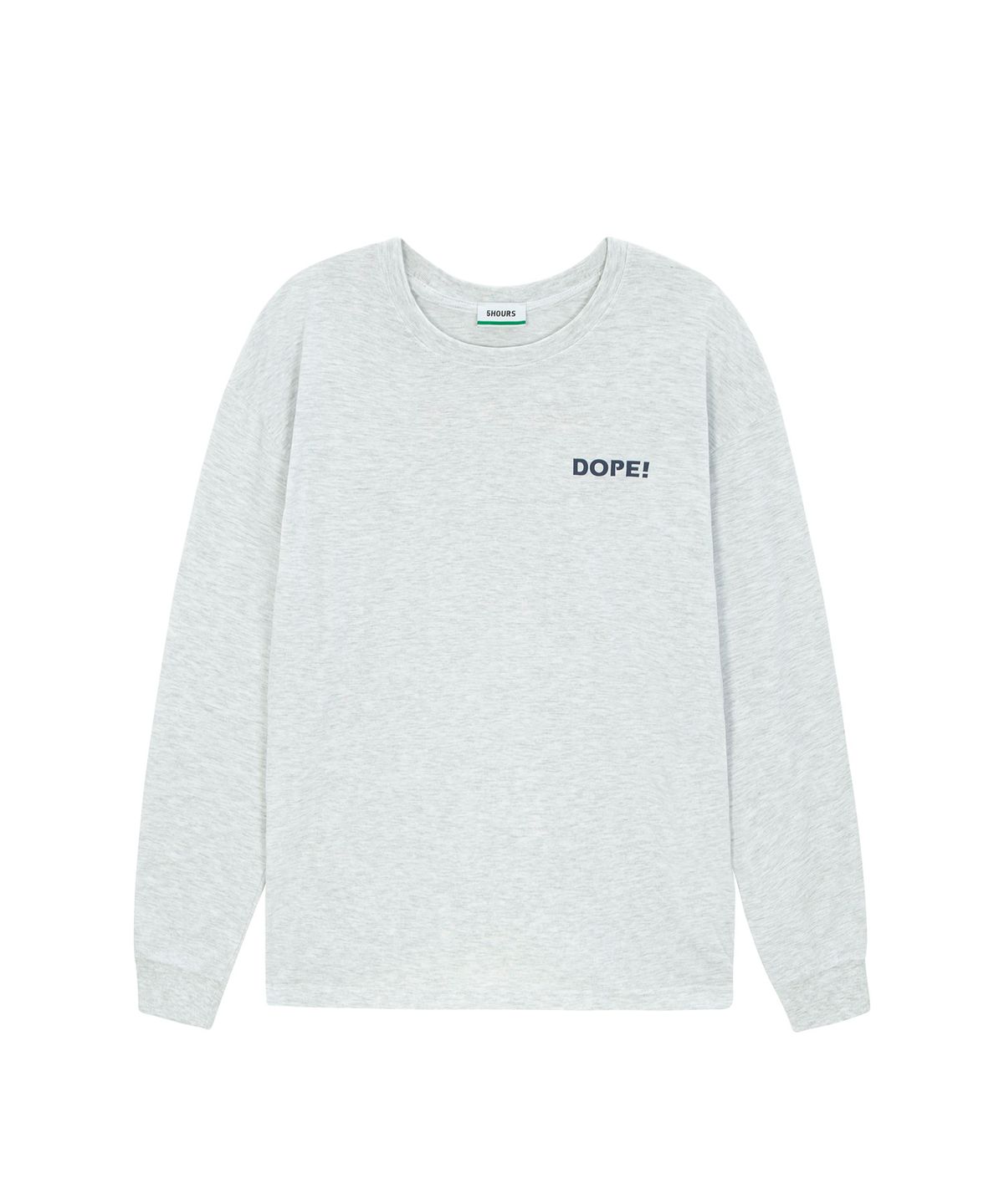 파이브아워스(5HOURS) DOPE LONG T-SHIRTS_WHITE/MELANGE