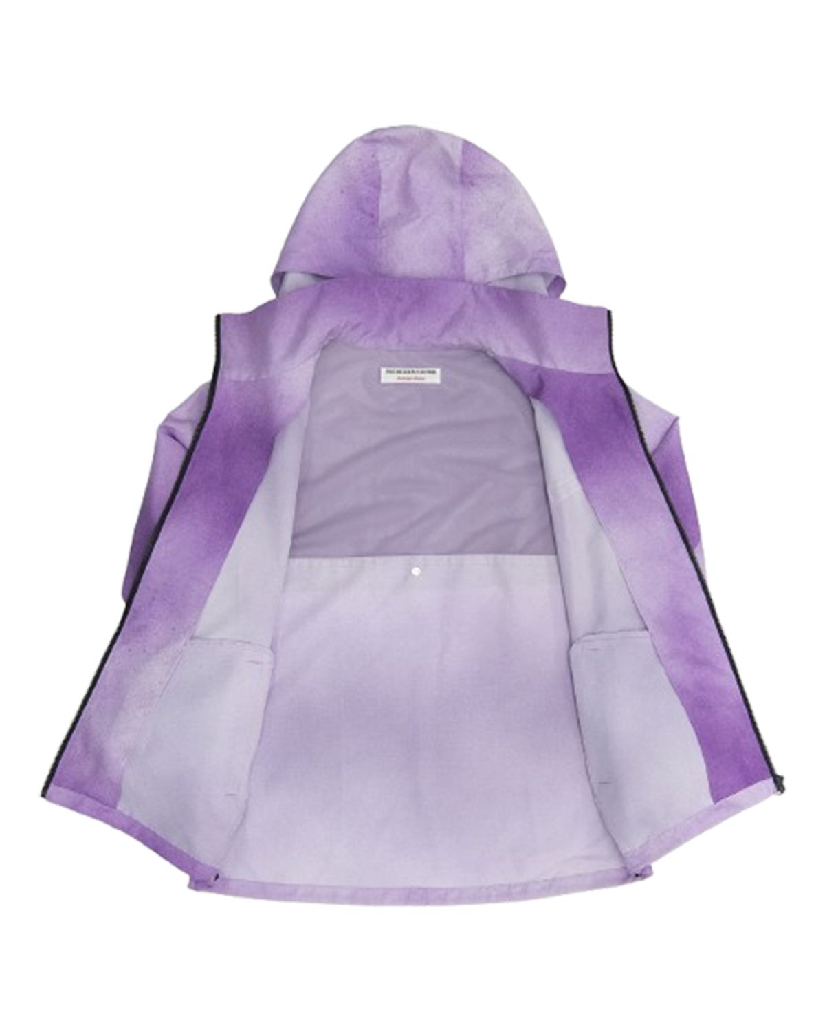 더뮤지엄비지터(THEMUSEUMVISITOR) SPRAYED PRINTED WINDBREAKER (PURPLE)