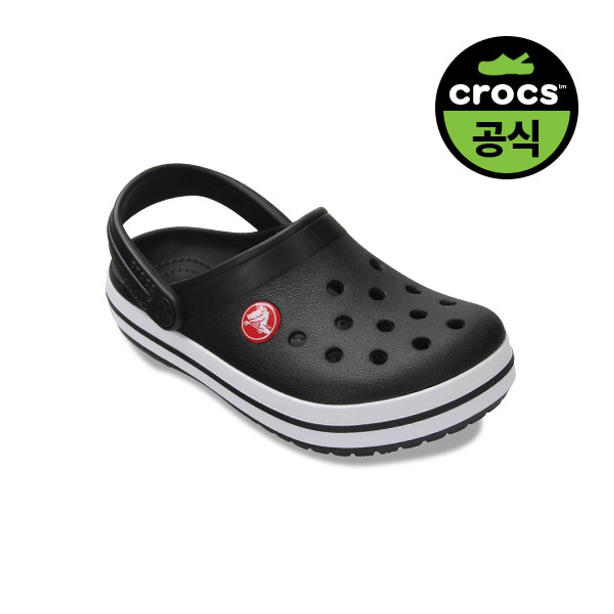 크록스키즈(CROCS KIDS) 유아 크록밴드 클로그 BK (24SKCL207005)