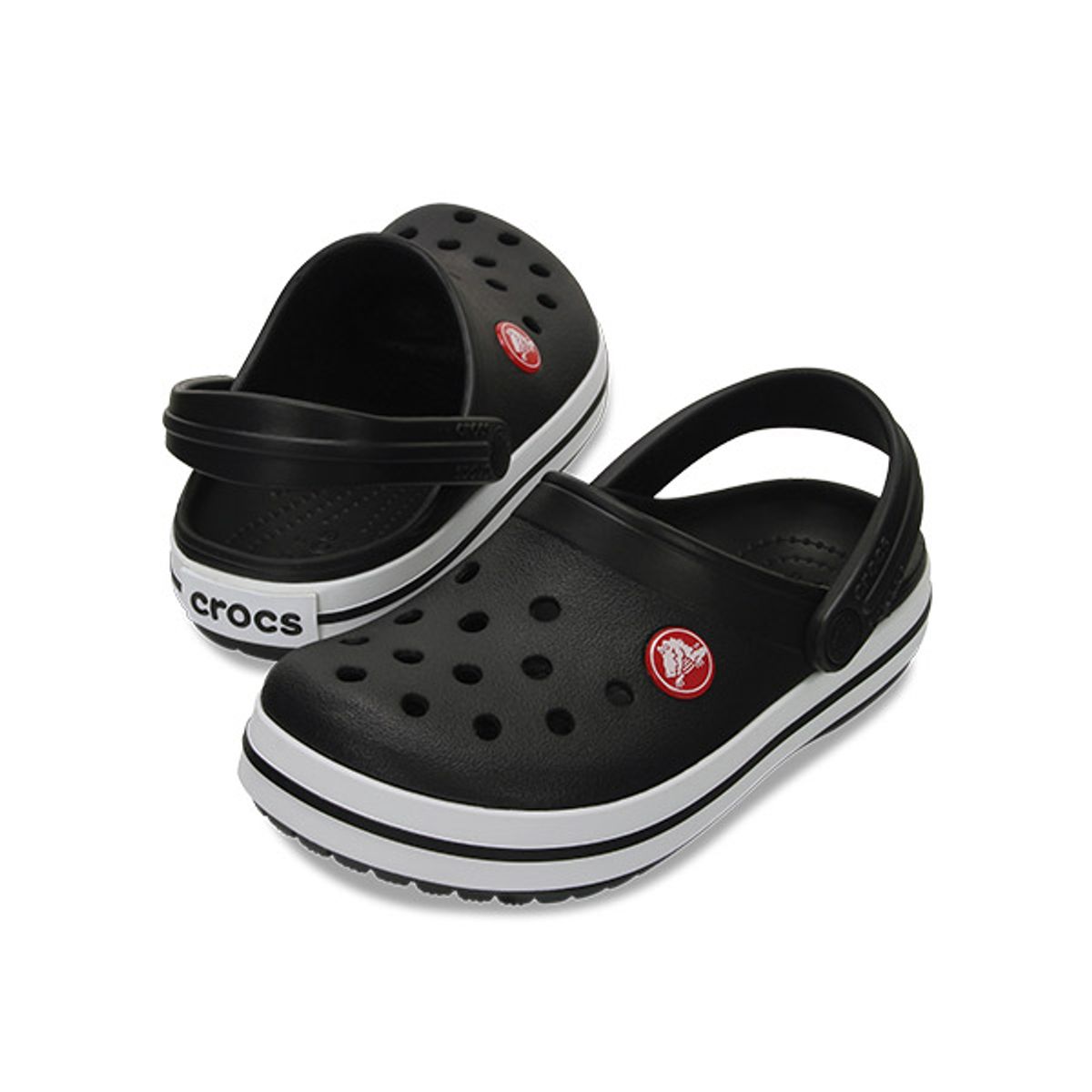 크록스키즈(CROCS KIDS) 유아 크록밴드 클로그 BK (24SKCL207005)