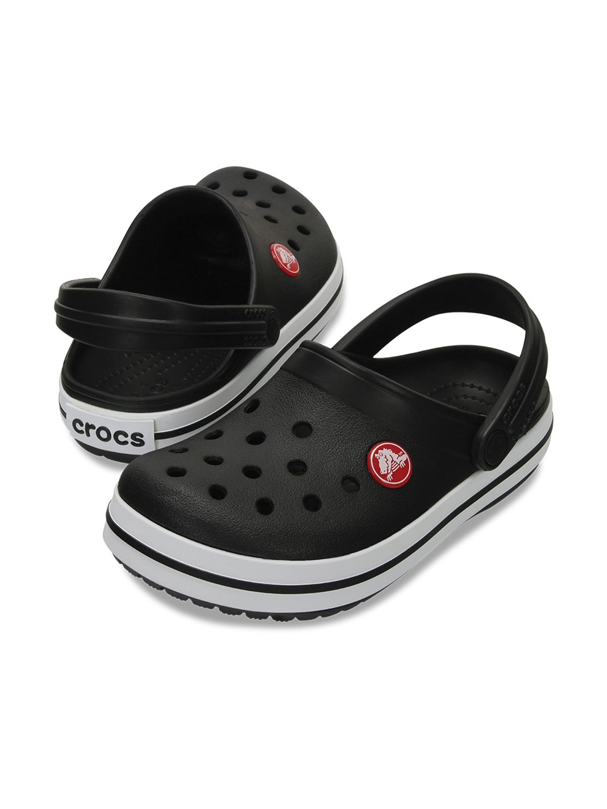 크록스키즈(CROCS KIDS) 유아 크록밴드 클로그 BK (24SKCL207005)