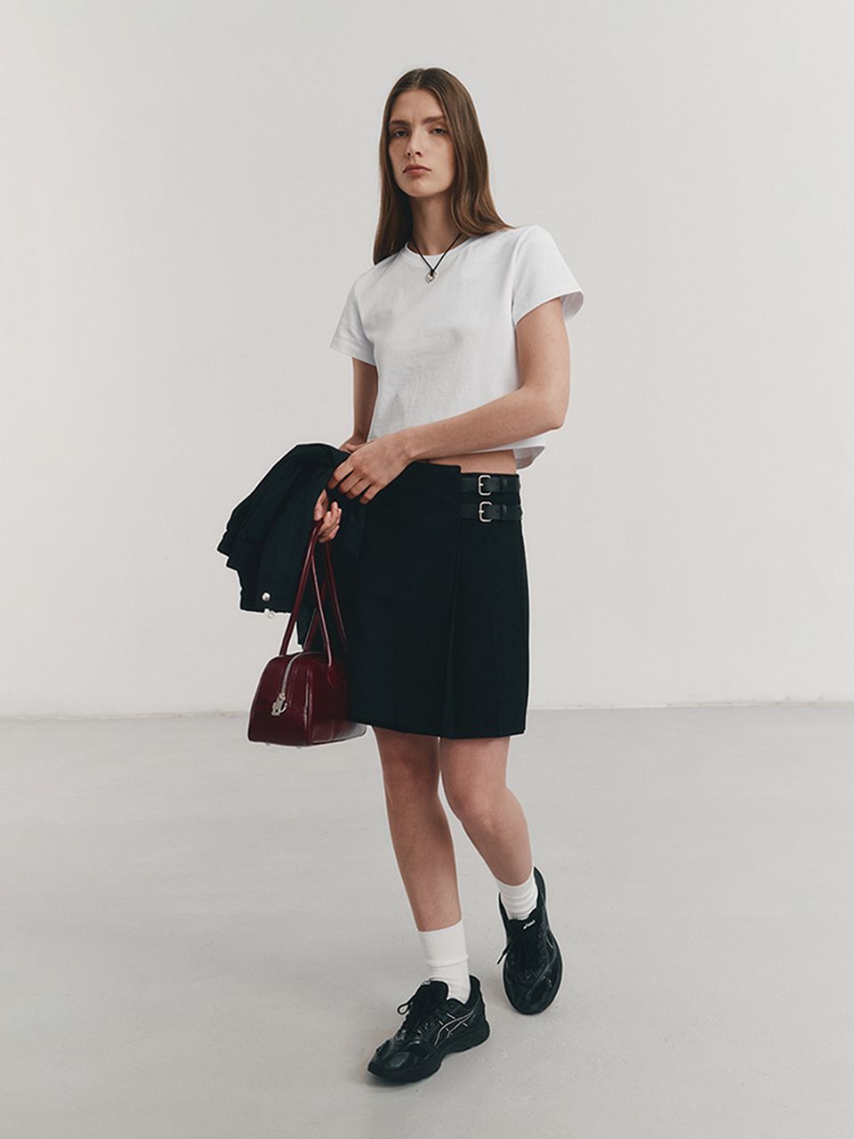 MUSINSA | DUNST FOR WOMEN CROPPED T-SHIRT WHITE_UDTS4A202WT