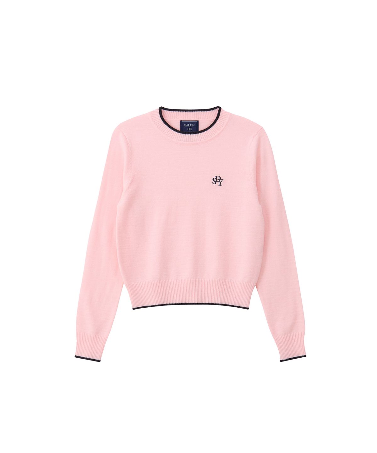 살롱 드 욘(SALON DE YOHN) Logo Basic Knit_ Pink