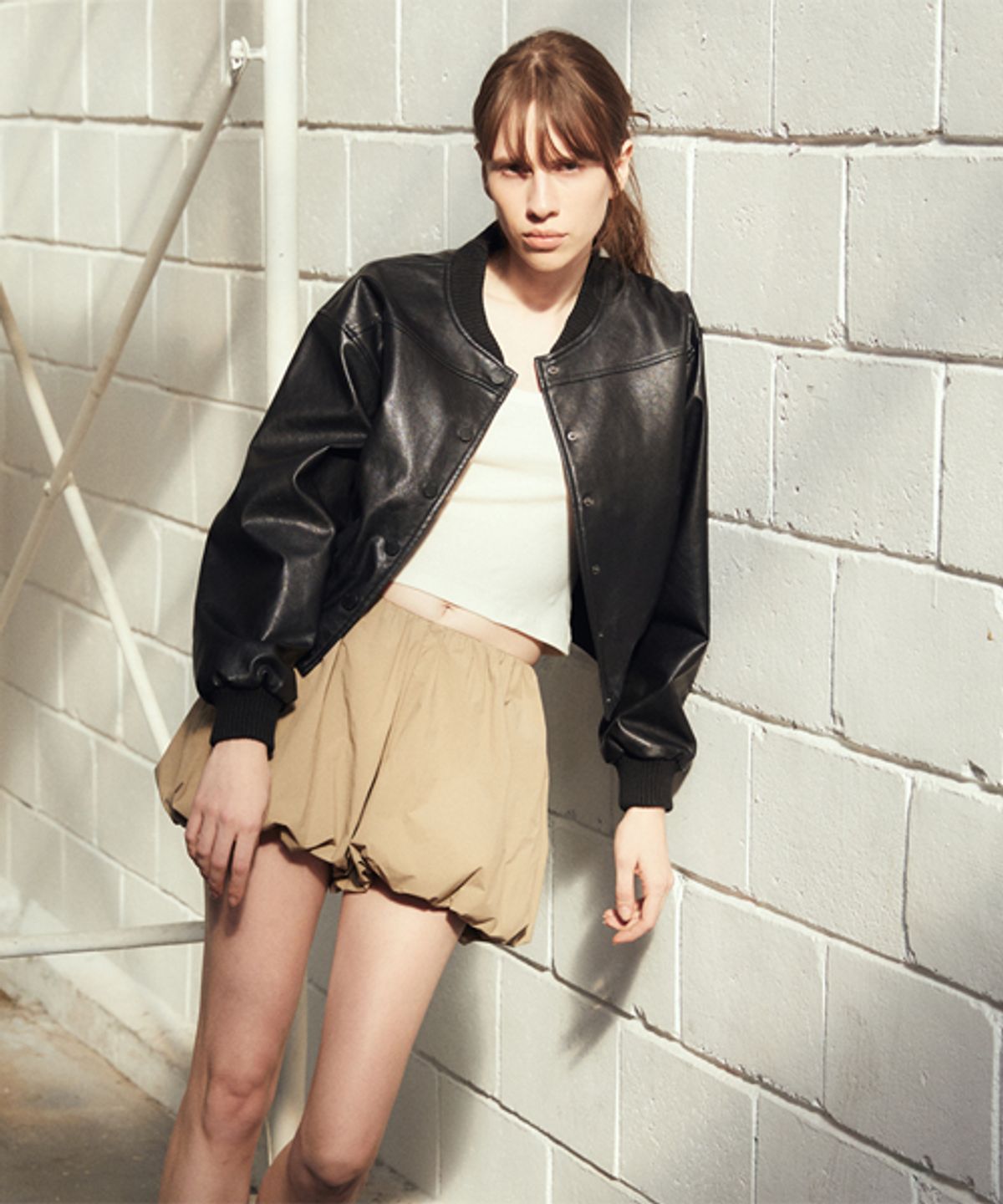 레이디 볼륨(LADY VOLUME) BALLOON SKIRT PANTS_BEIGE