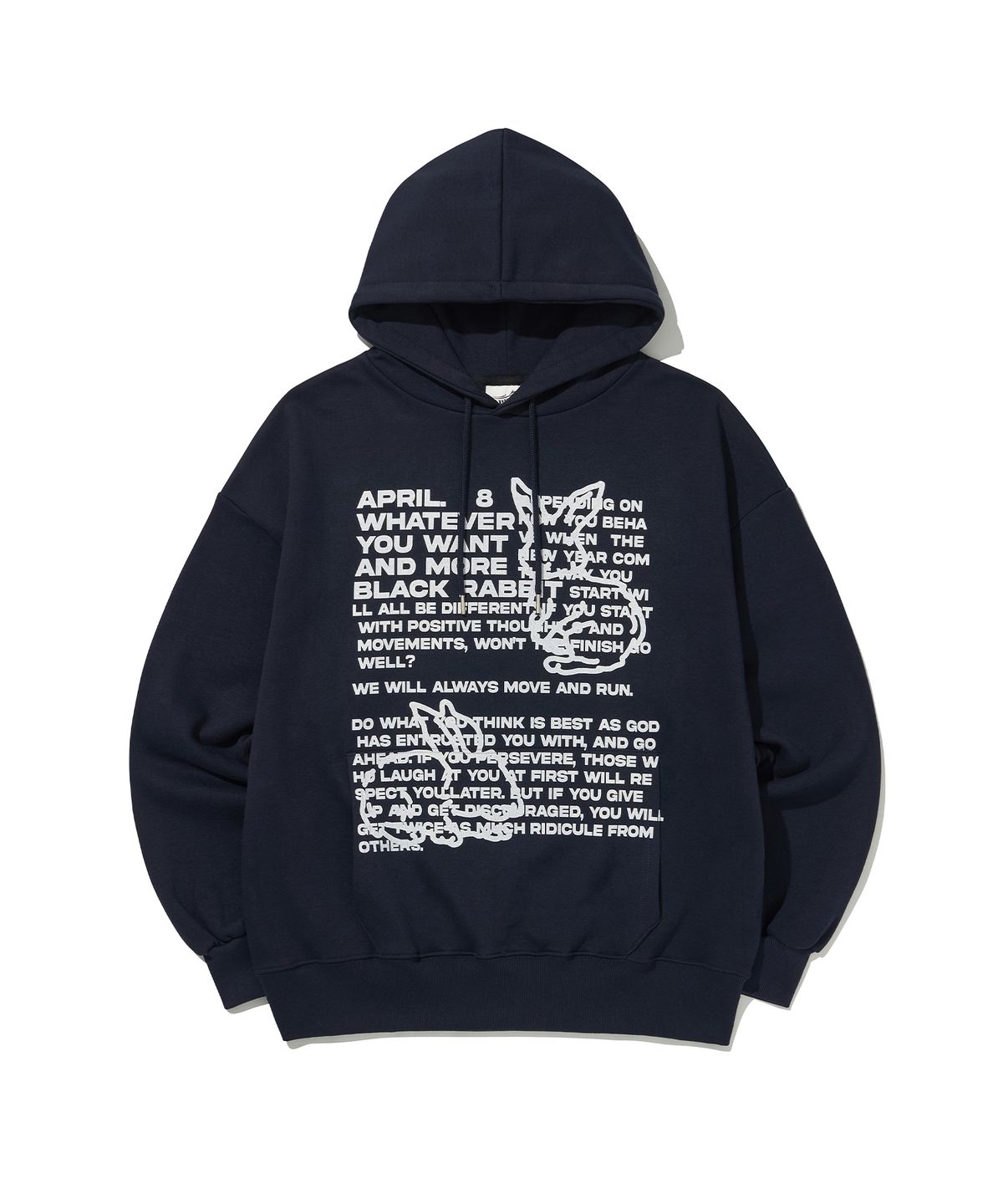 에노시(ENOSI) BLACK RABBIT HOODIE [4Color]