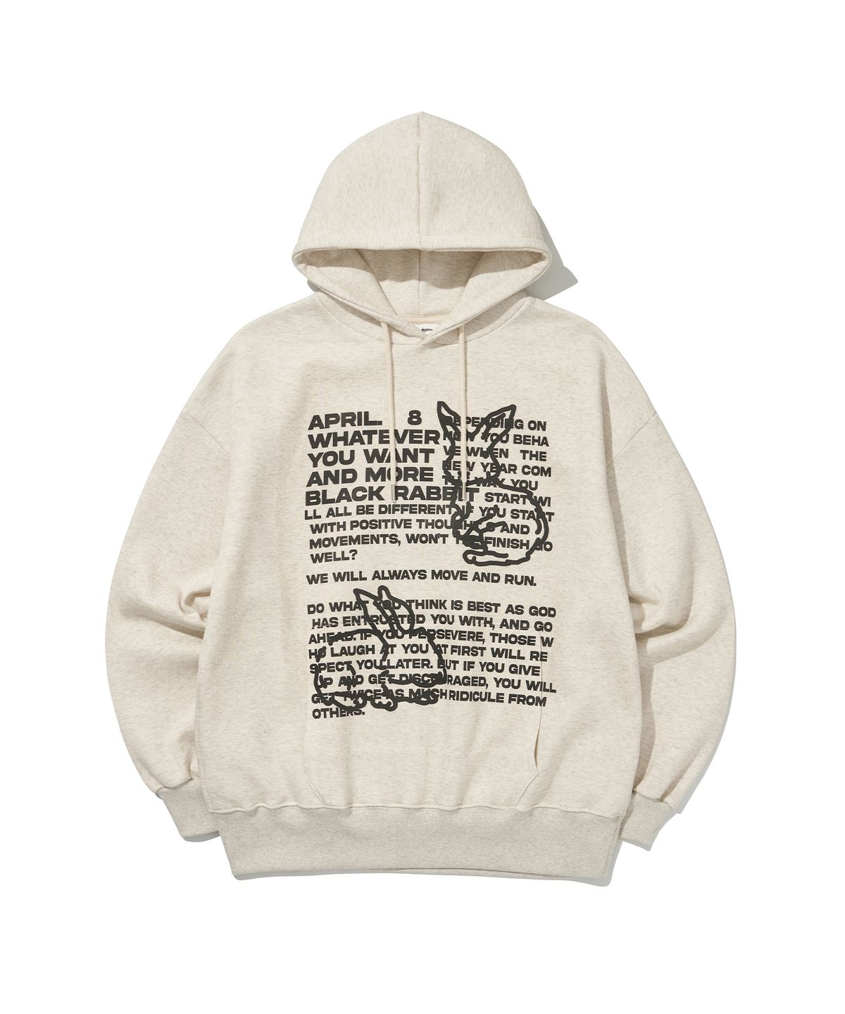 에노시(ENOSI) BLACK RABBIT HOODIE [4Color]