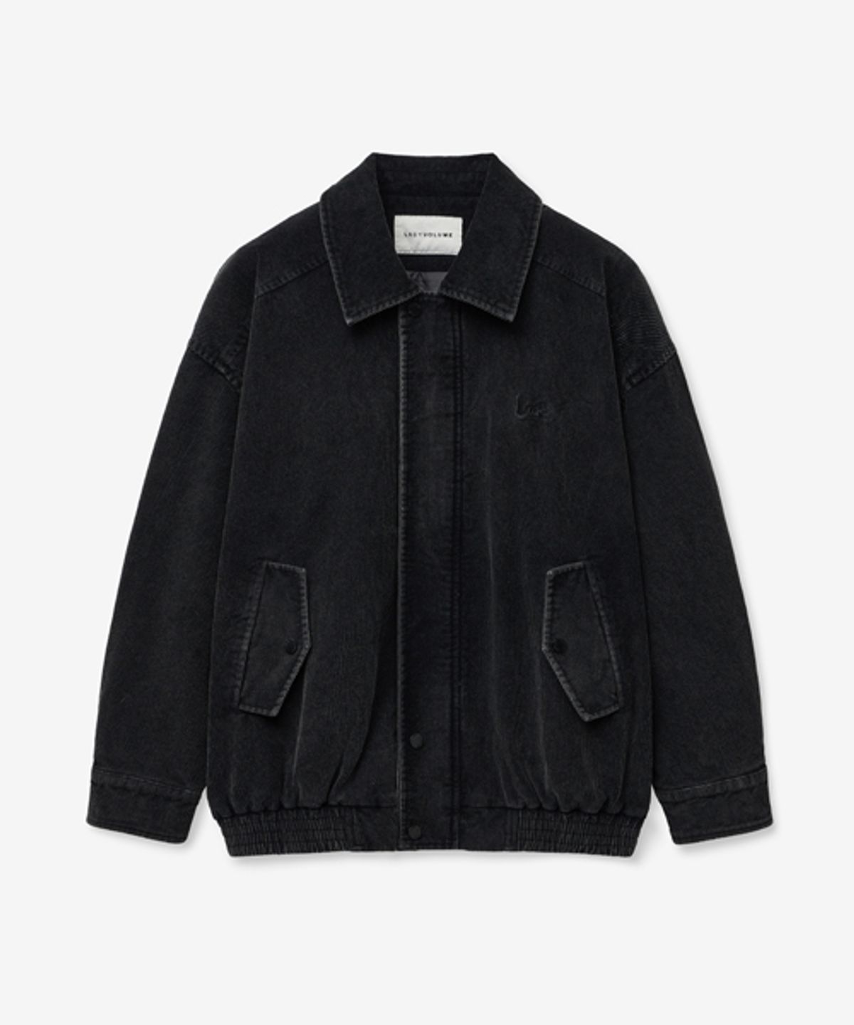 레이디 볼륨(LADY VOLUME) 465-1 WASHING CORDUROY JUMPER_BLACK