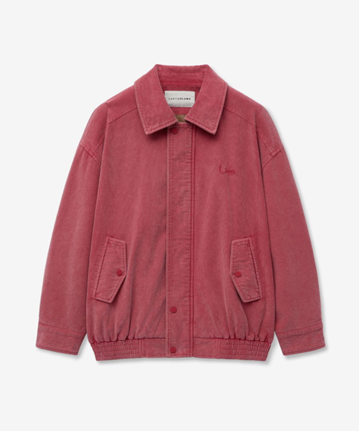 레이디 볼륨(LADY VOLUME) 465-1 WASHING CORDUROY JUMPER_PINK