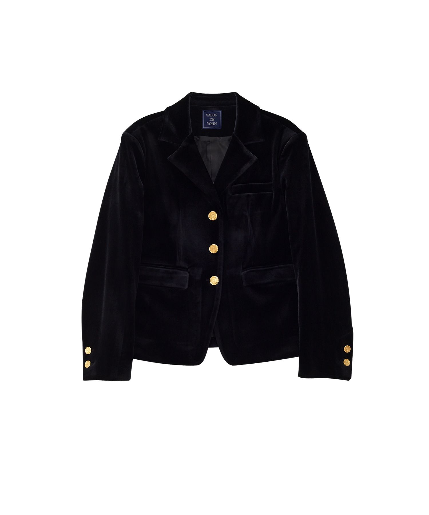 MUSINSA | SALON DE YOHN Classic Velvet Collar Jacket