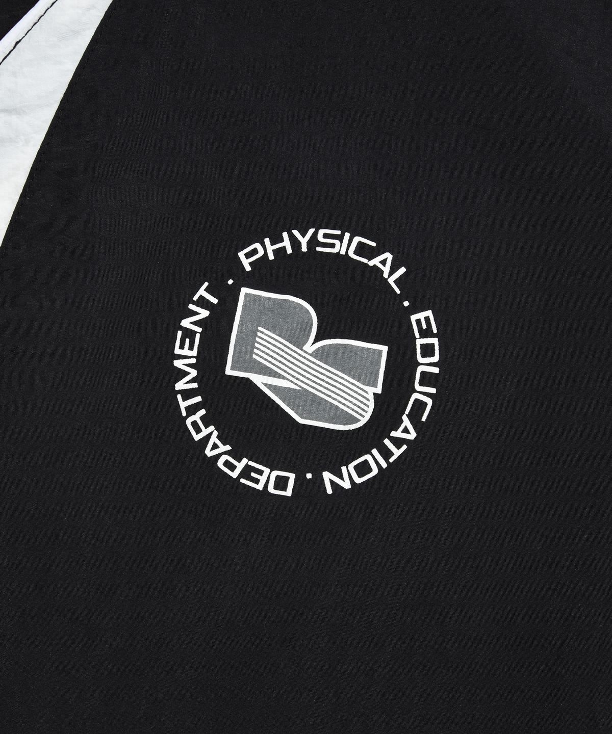 피지컬 디파트먼트(PHYSICAL DEPARTMENT) 나일론 럭비 스웨트셔츠_블랙