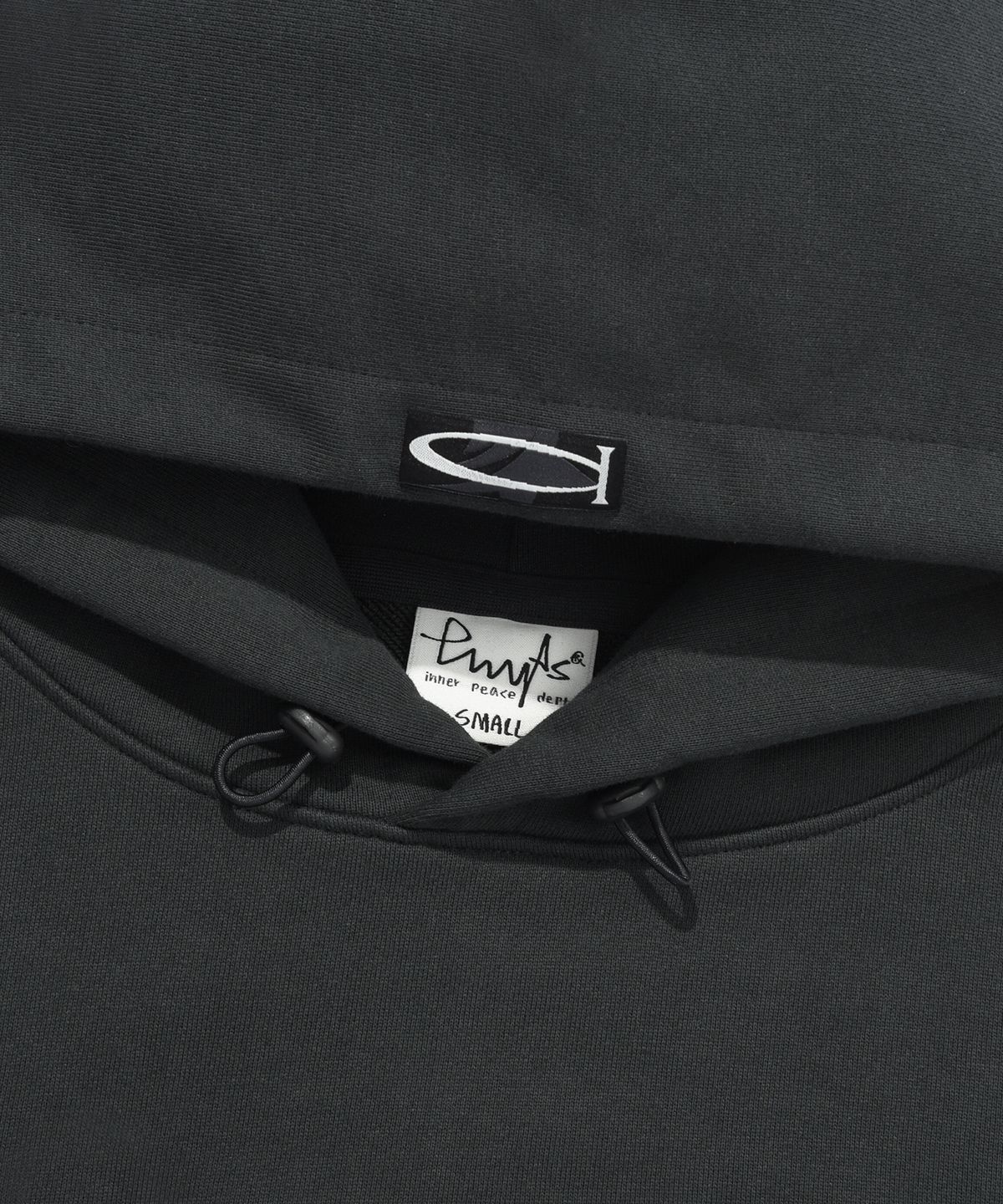 피지컬 디파트먼트(PHYSICAL DEPARTMENT) P-ACTIVE CROP HOODIE DARK CHARCOAL