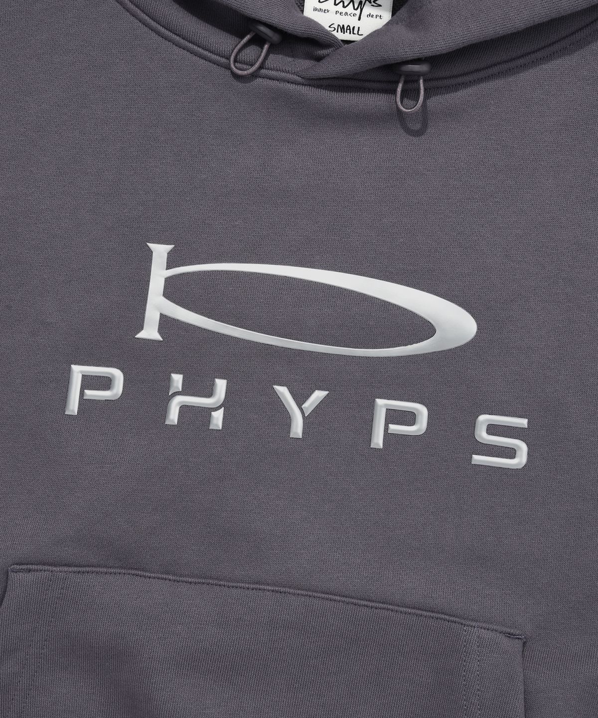 피지컬 디파트먼트(PHYSICAL DEPARTMENT) P-ACTIVE CROP HOODIE PURPLE CHARCOAL