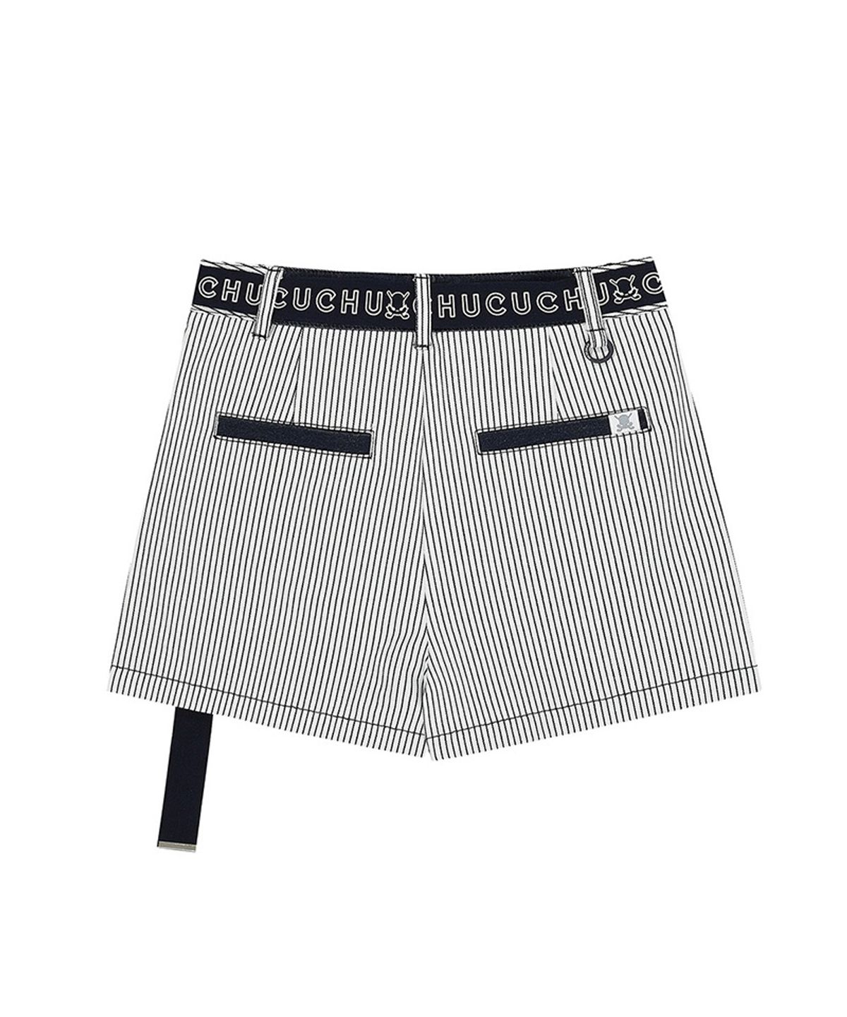 츄쿠츄(CHUCUCHU) C23M-PT001W 스트라이프 큐롯 팬츠 (White)