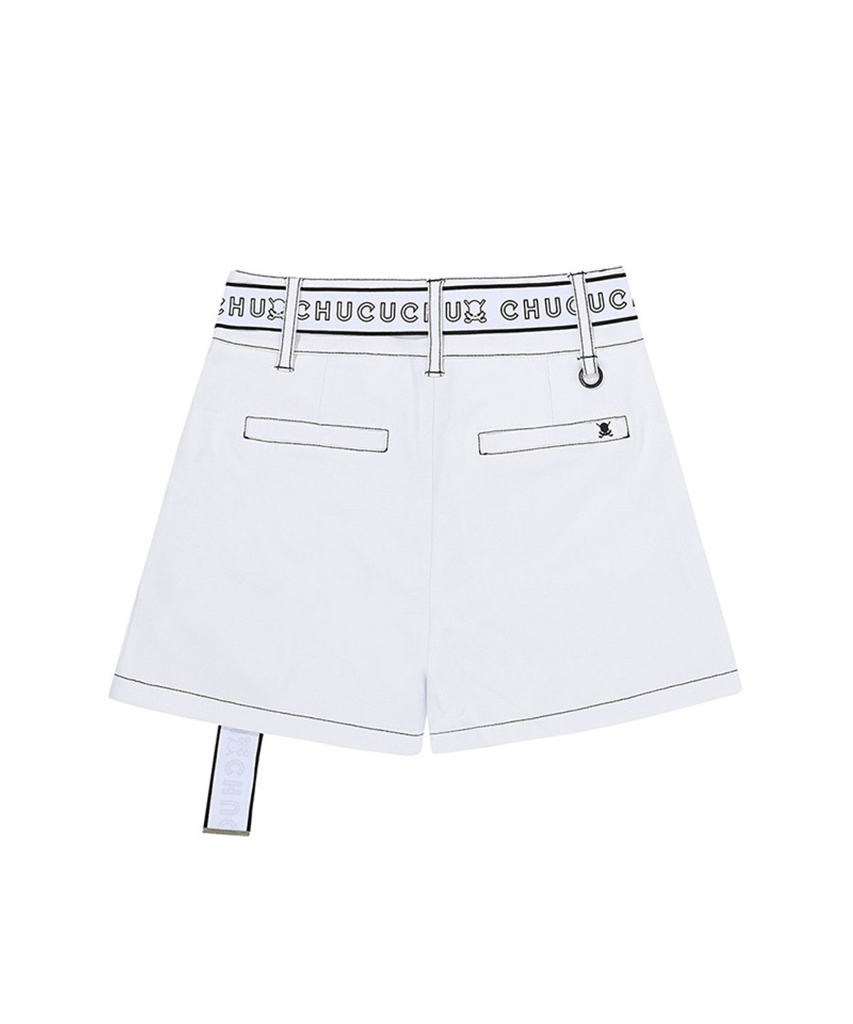 츄쿠츄(CHUCUCHU) C23M-PT002W 벨티드 숏 팬츠 (White)