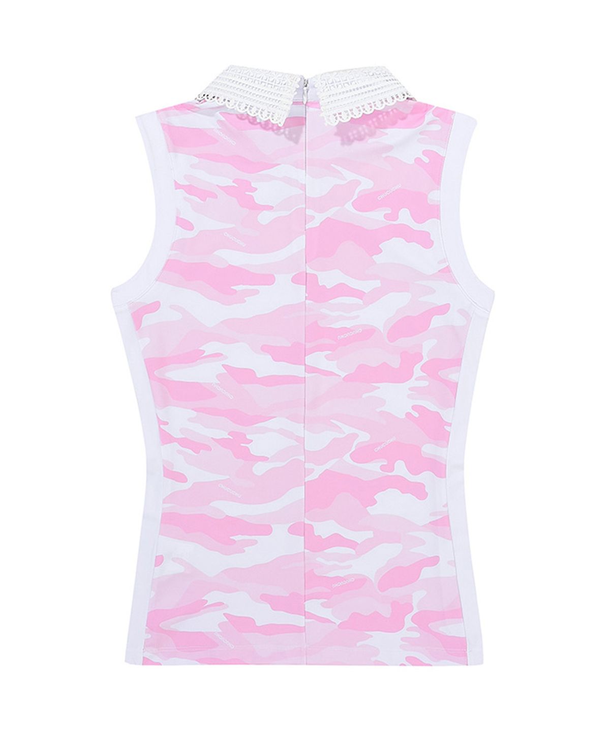 츄쿠츄(CHUCUCHU) C23M-TS014W 카모 레이스 탑 (Pink)