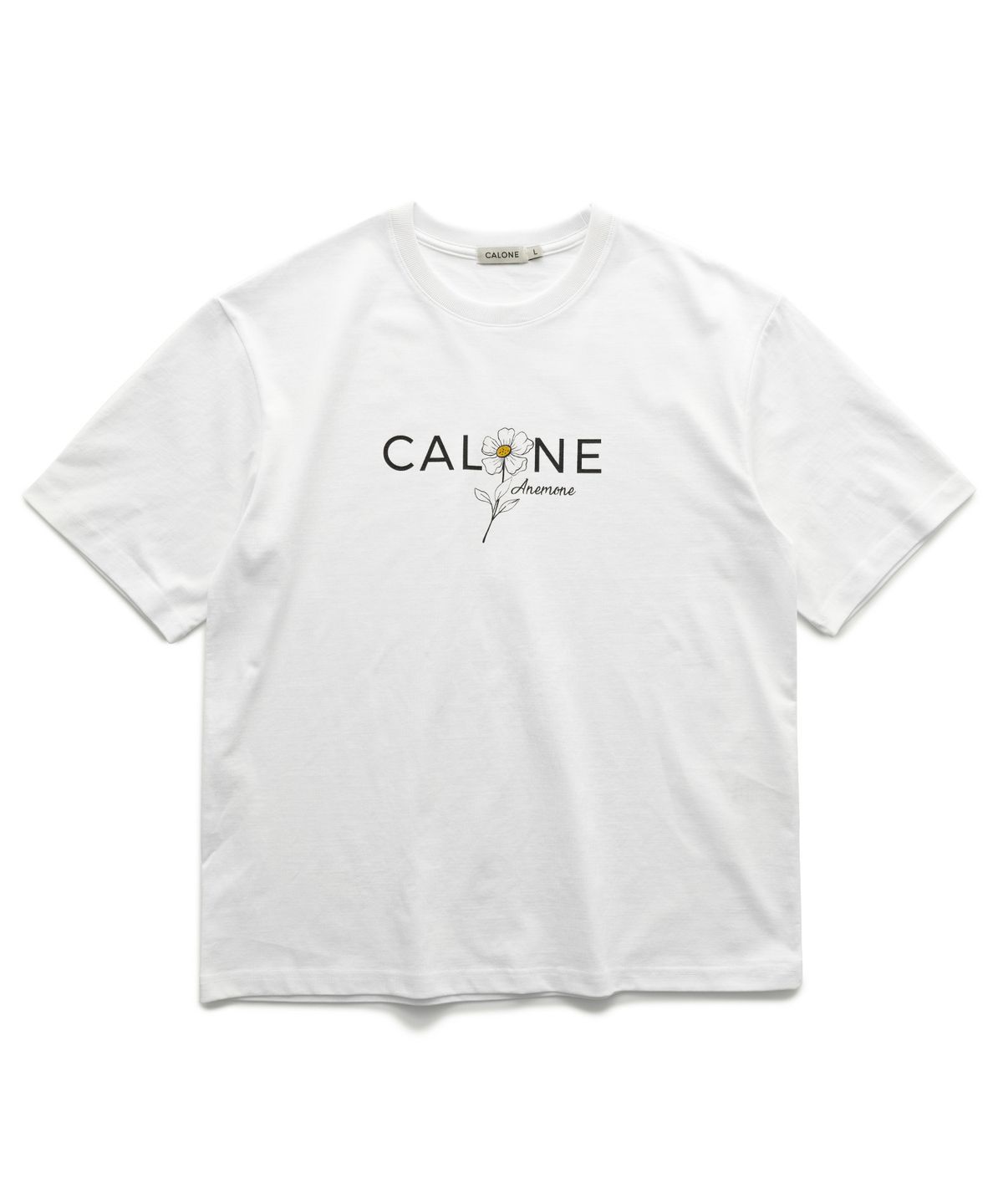 칼론(CALONE) 아네모네 코튼 반팔 티셔츠 화이트