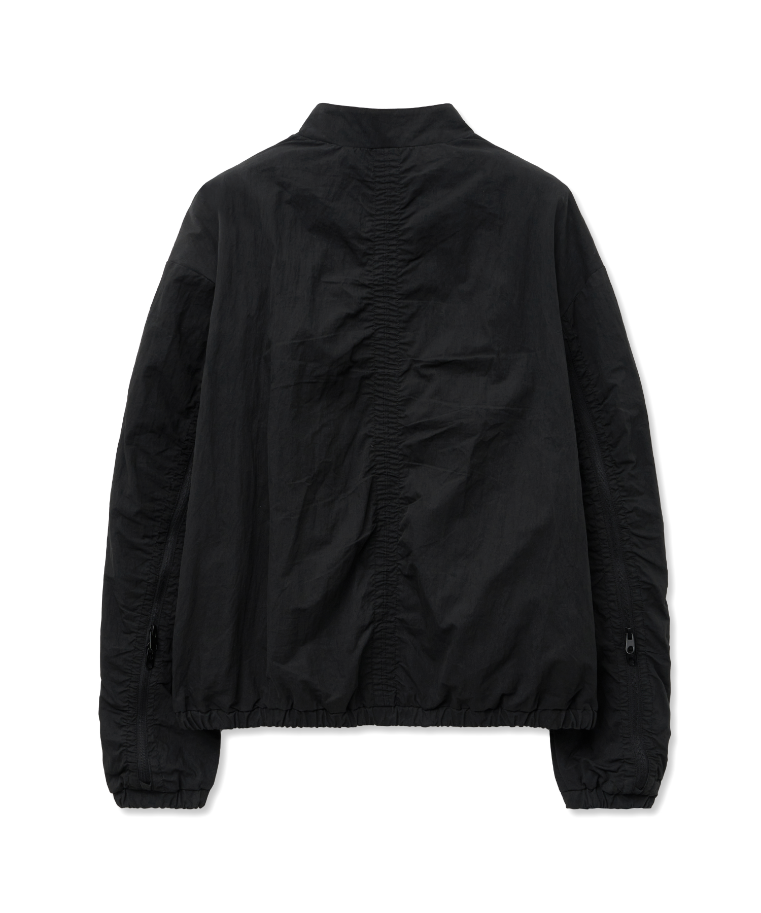 【IDWS】Nylon Shirring Zipper Jumper ★男女兼用★追跡付 MUSINSA | IDWS Nylon Shirring Zipper Jumper Black