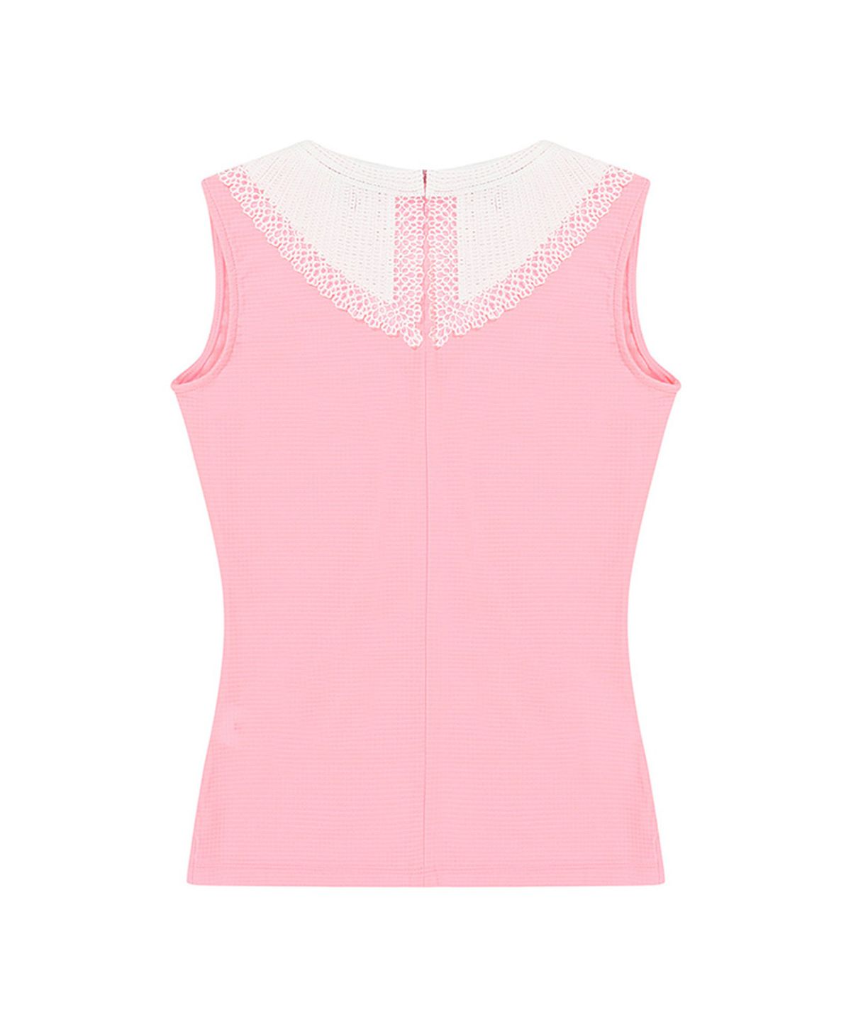 츄쿠츄(CHUCUCHU) C23M-TS007W 레이스 포인트 탑 (Pink)