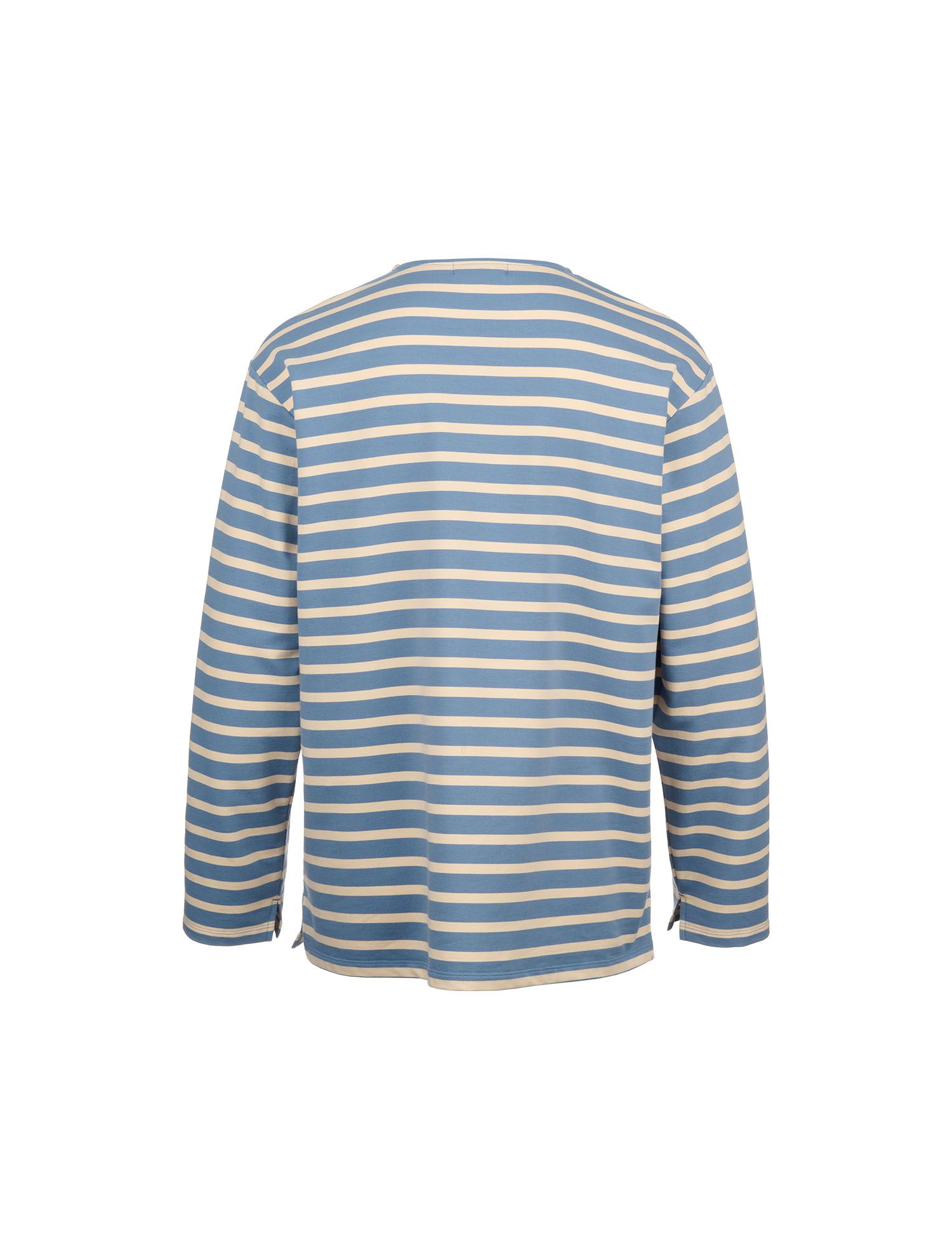 MUSINSA | GENERAL IDEA Classic striped border T-shirt [BLUE