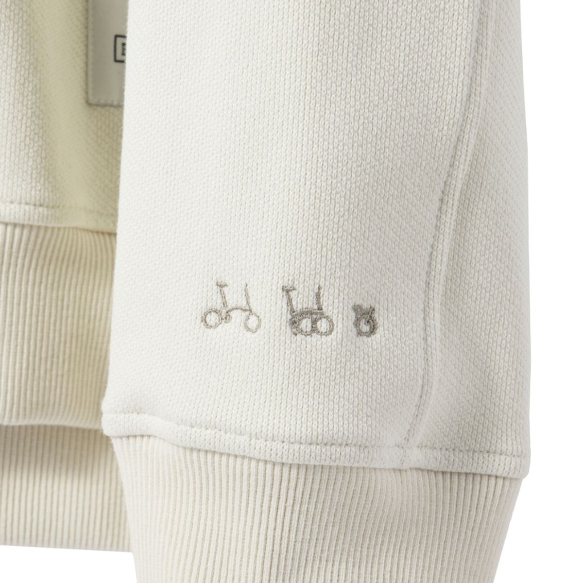브롬톤 런던(BROMPTON LONDON) JACQUARD SWEATSHIRT - IVORY (P241USW405)