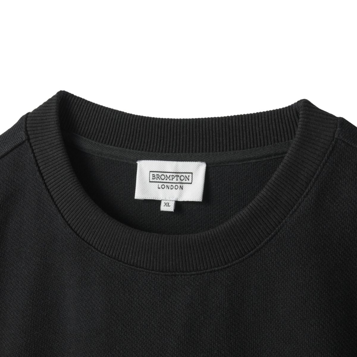 브롬톤 런던(BROMPTON LONDON) JACQUARD SWEATSHIRT - BLACK (P241USW405)