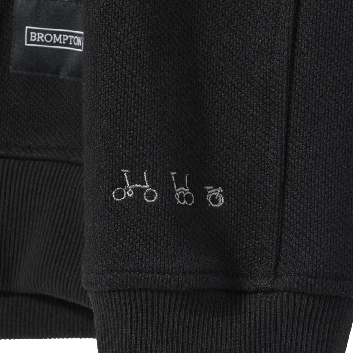브롬톤 런던(BROMPTON LONDON) JACQUARD SWEATSHIRT - BLACK (P241USW405)