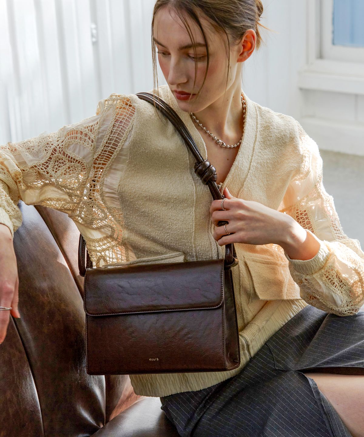 사비(4OUR B) Flap Rope Bag (5colors)